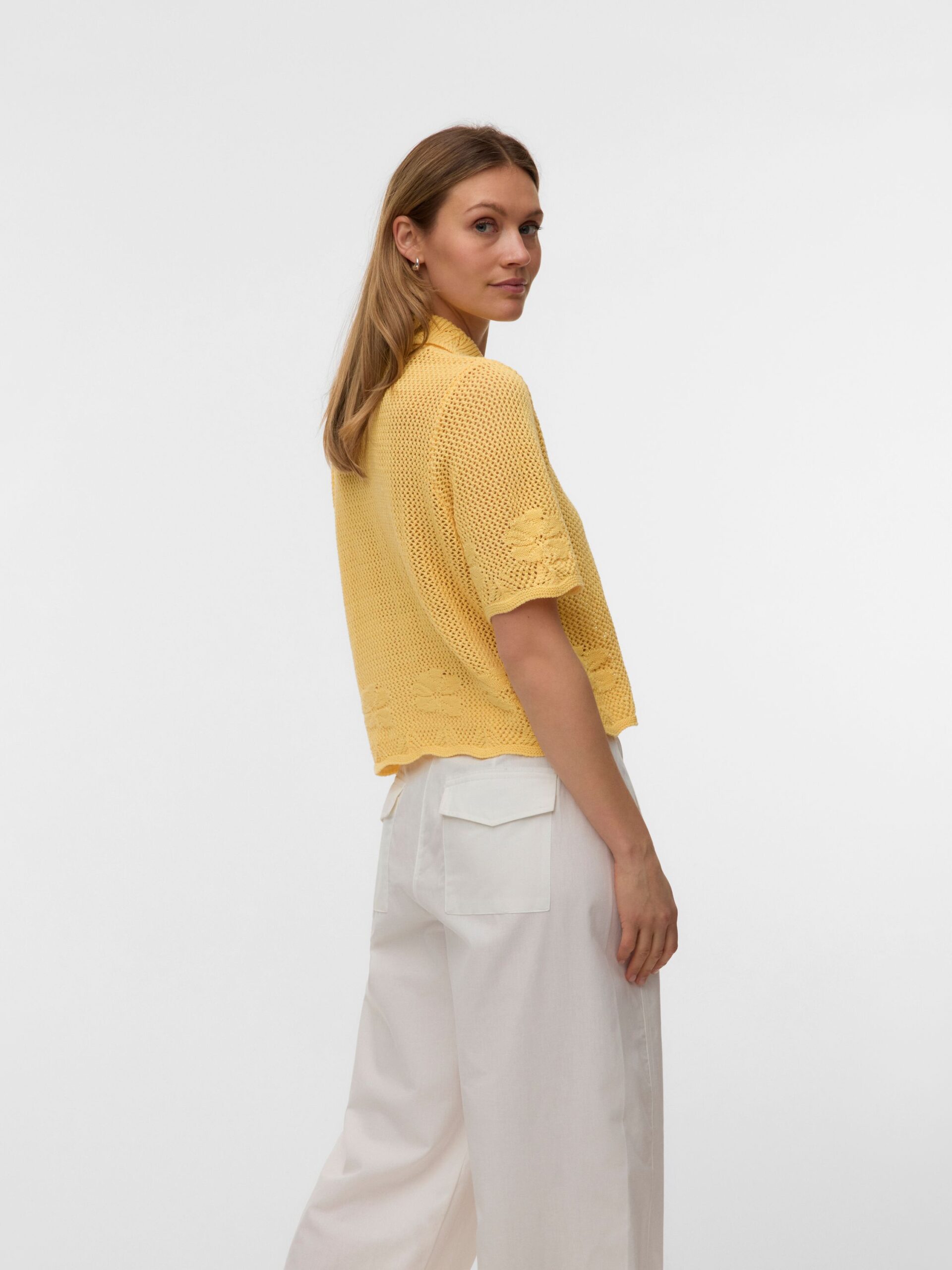 VERO MODA Mystic Beach 2/4 Poloneck Cardigan – Bild 5