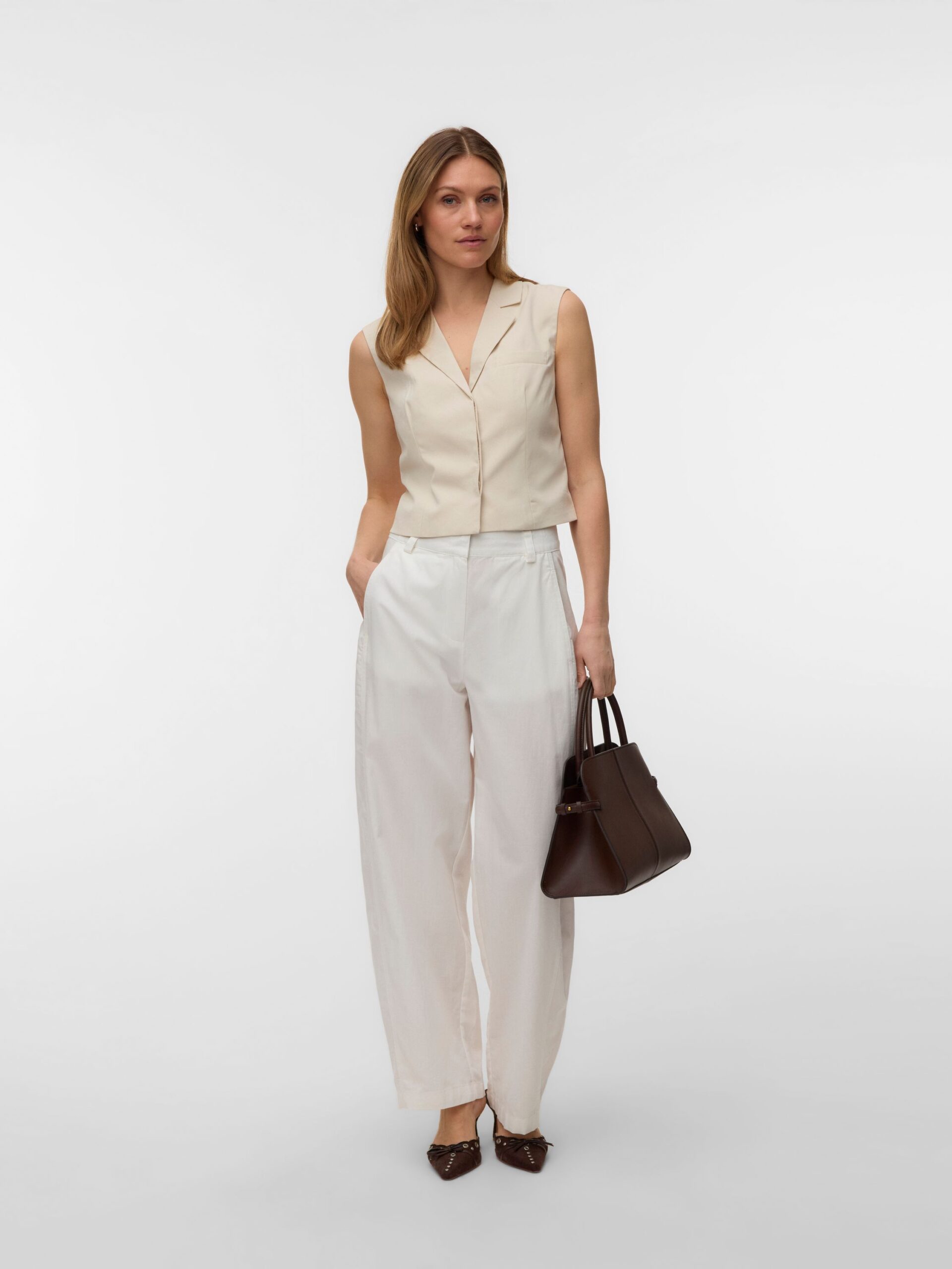 VERO MODA Bluse VMNILLE SL WAISTCOAT – Bild 3