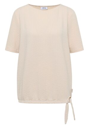 CECIL T-Shirt in Seersucker-Qualität