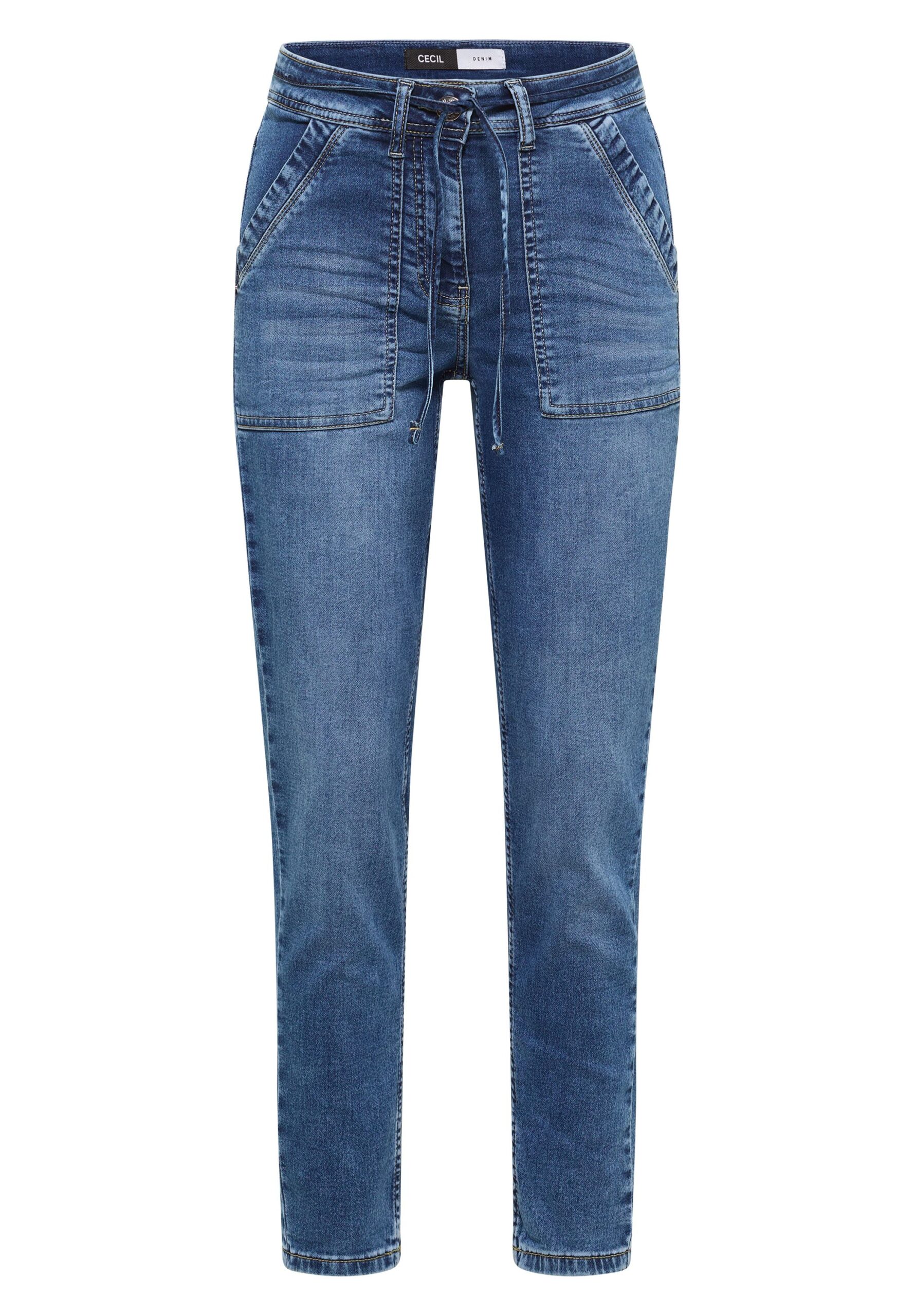 CECIL Bluse Style Tracey Jogg Mid Blue