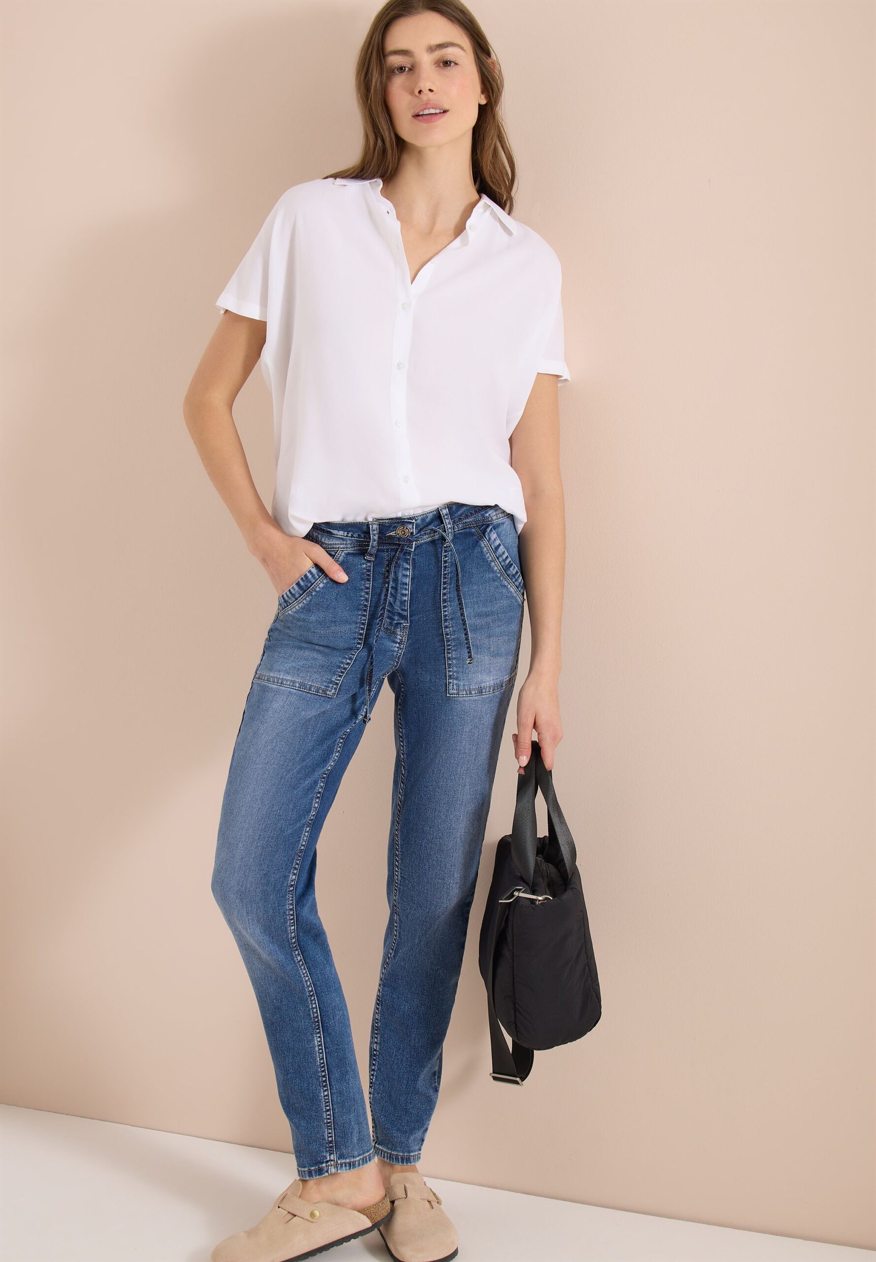 CECIL Bluse Style Tracey Jogg Mid Blue – Bild 3
