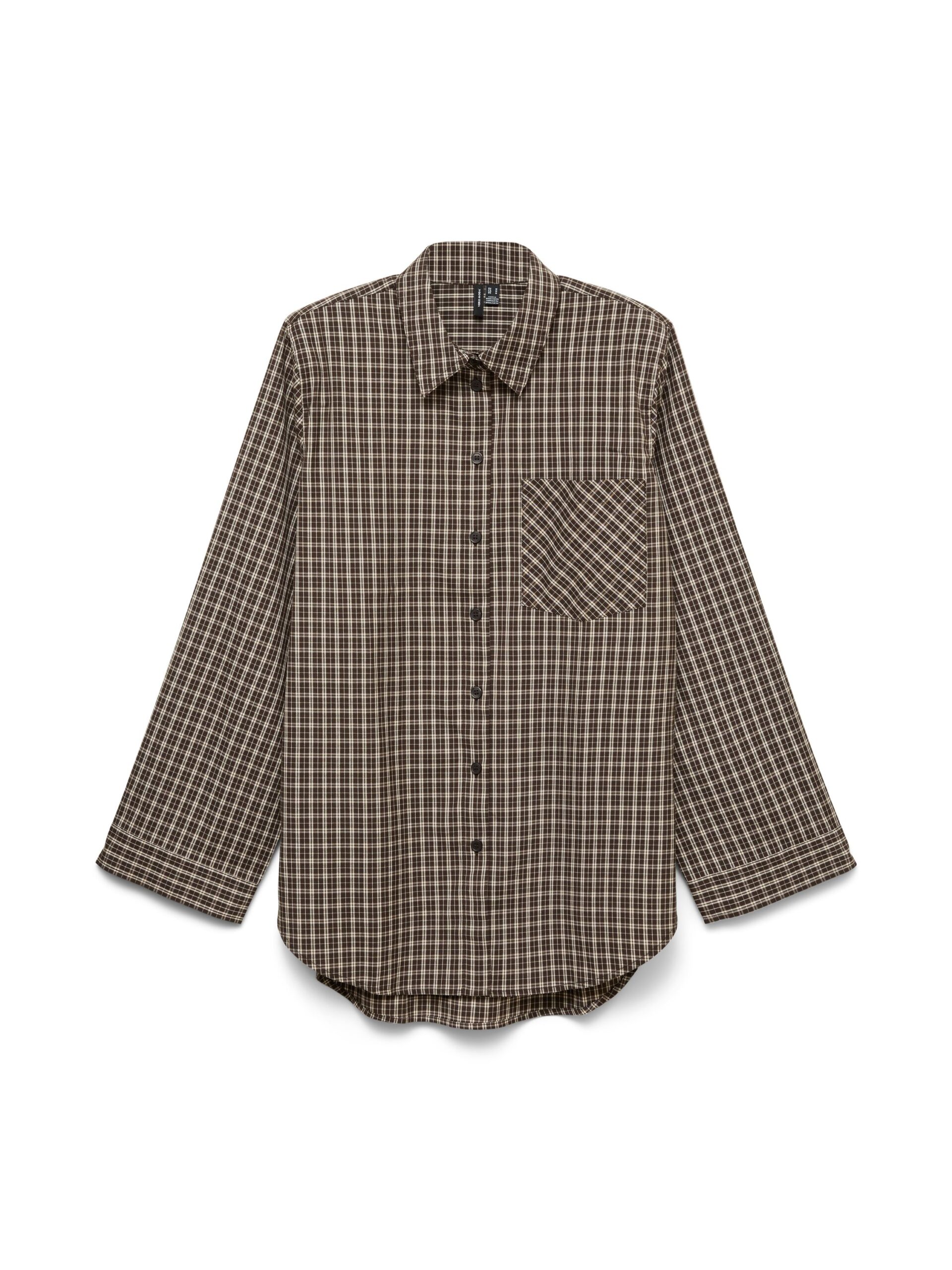 VERO MODA Loose Check Shirt Langarmhemd