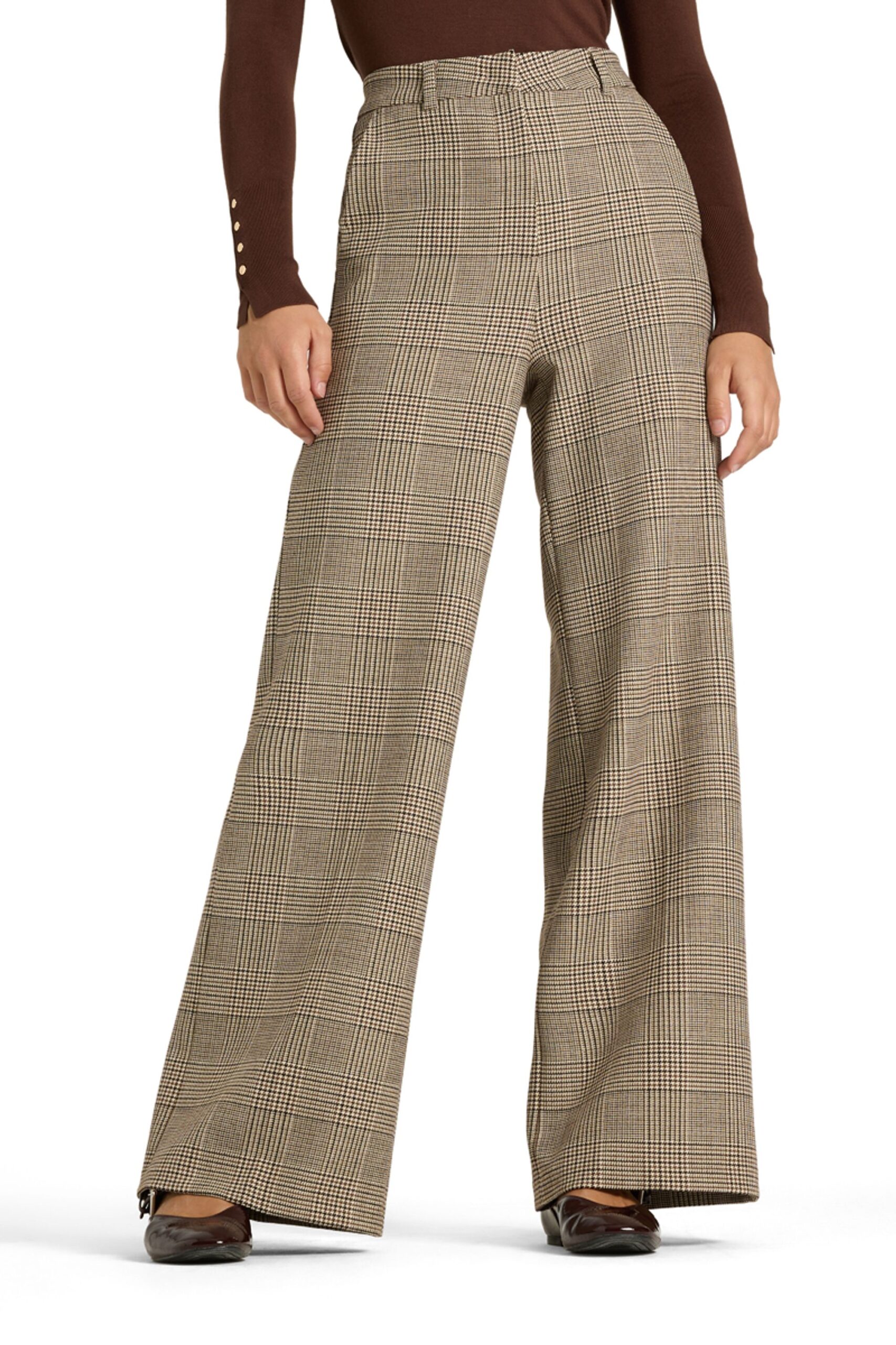 CAMBIO Alexis Hose mit weitem Bein und hohem Bund