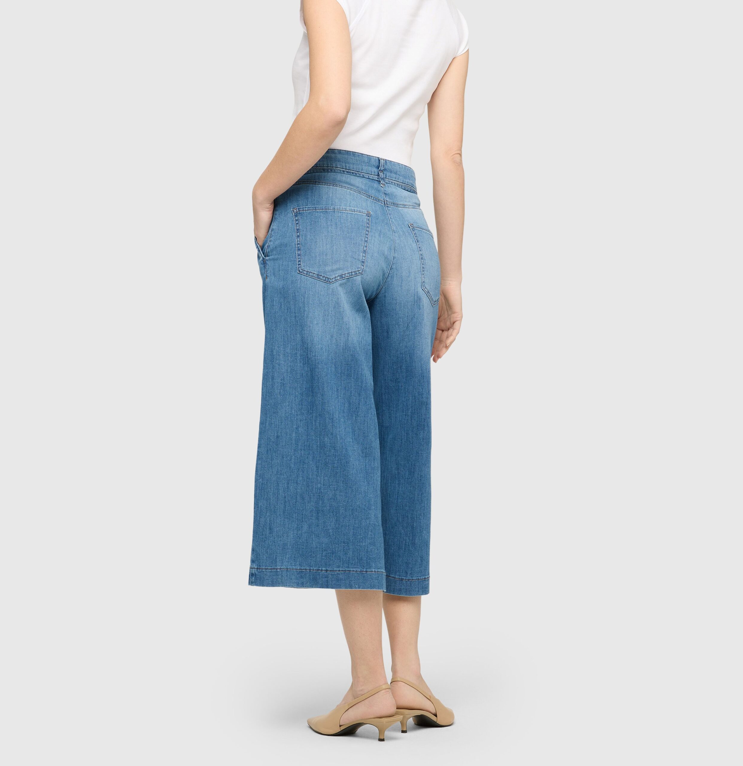 MAC Jeans Wendy Weite Jeans aus leichtem Denim – Bild 8
