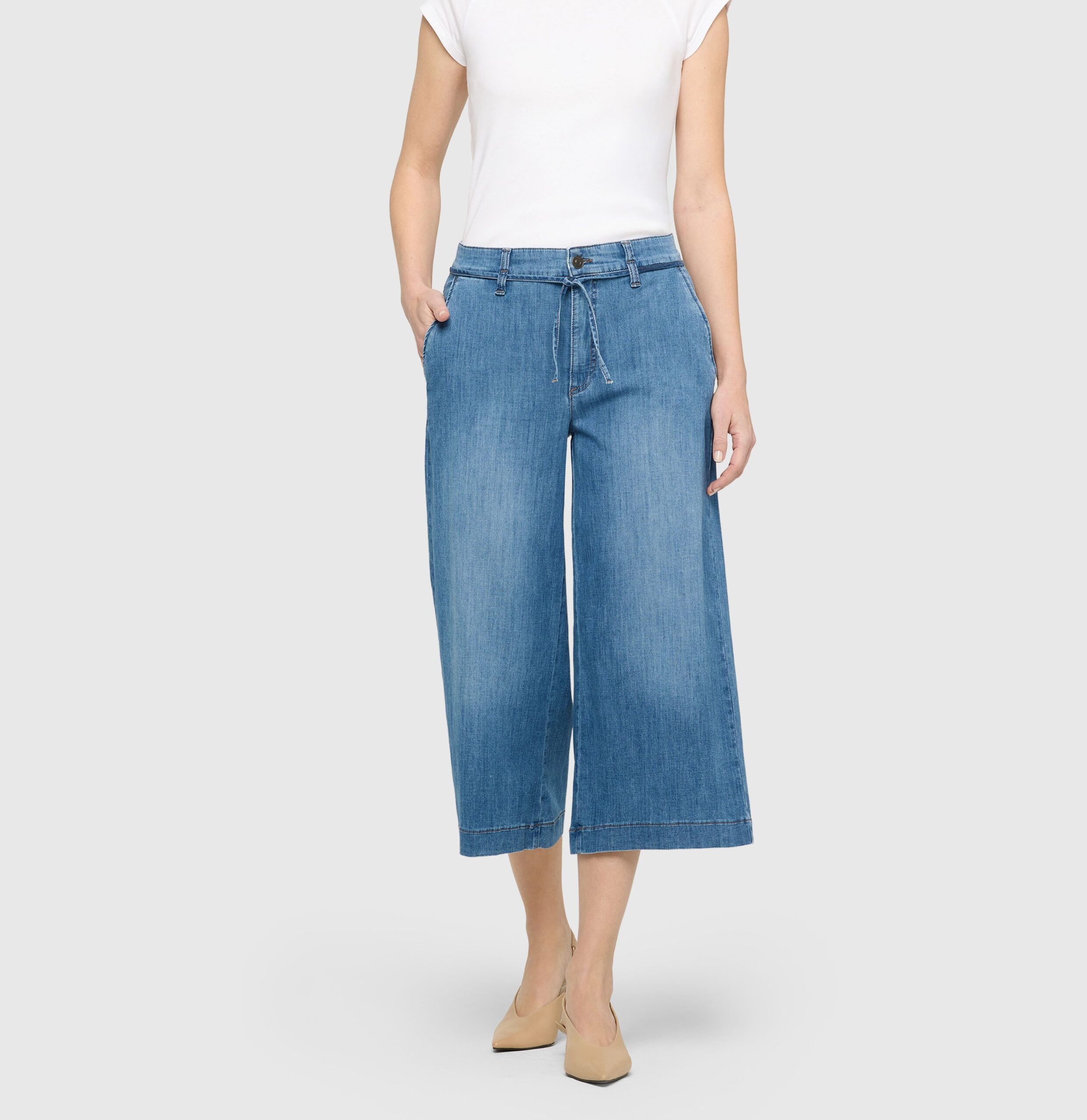 MAC Jeans Wendy Weite Jeans aus leichtem Denim – Bild 7