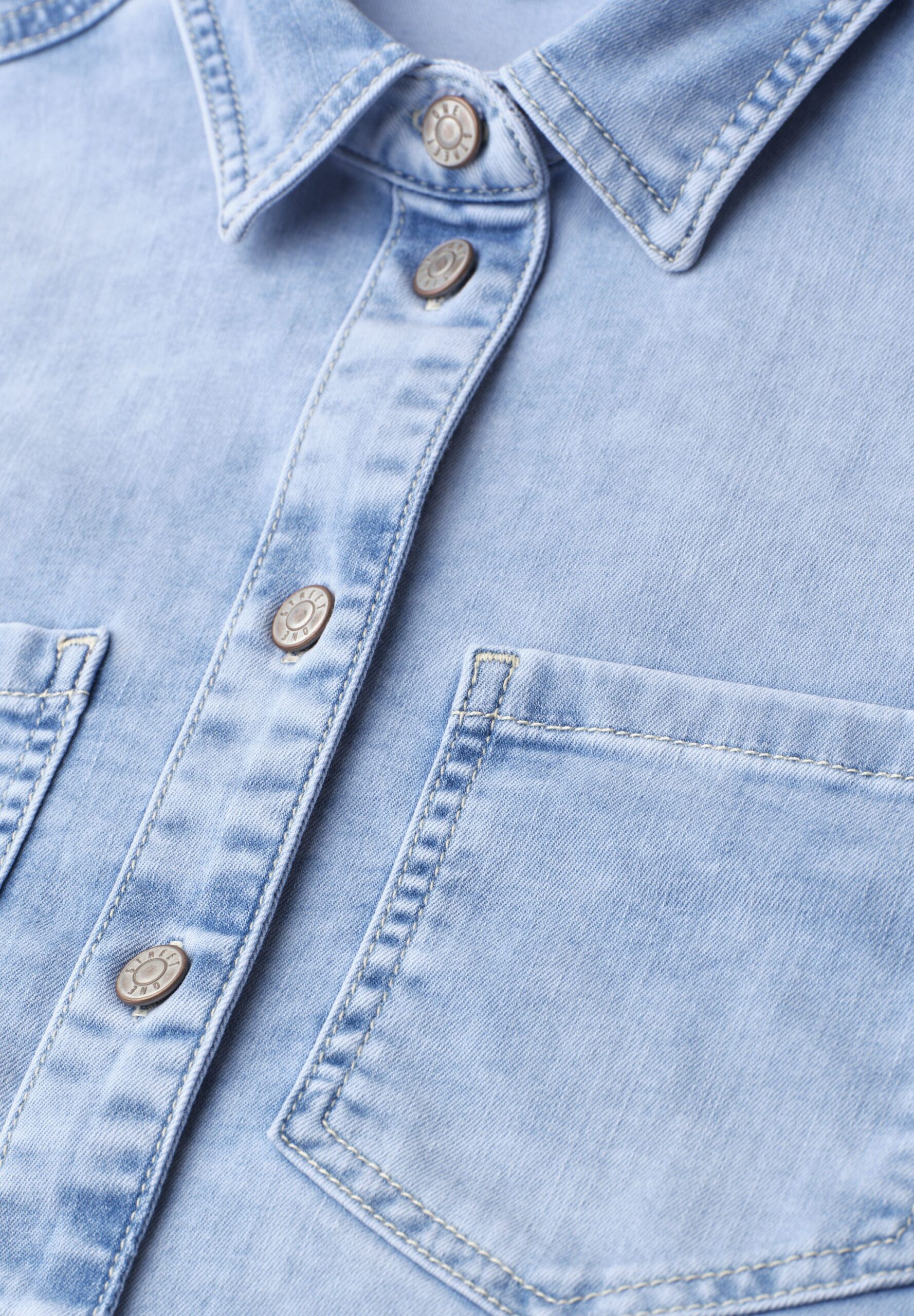 Street One Langarm Hemdbluse in Denim-Optik – Bild 4