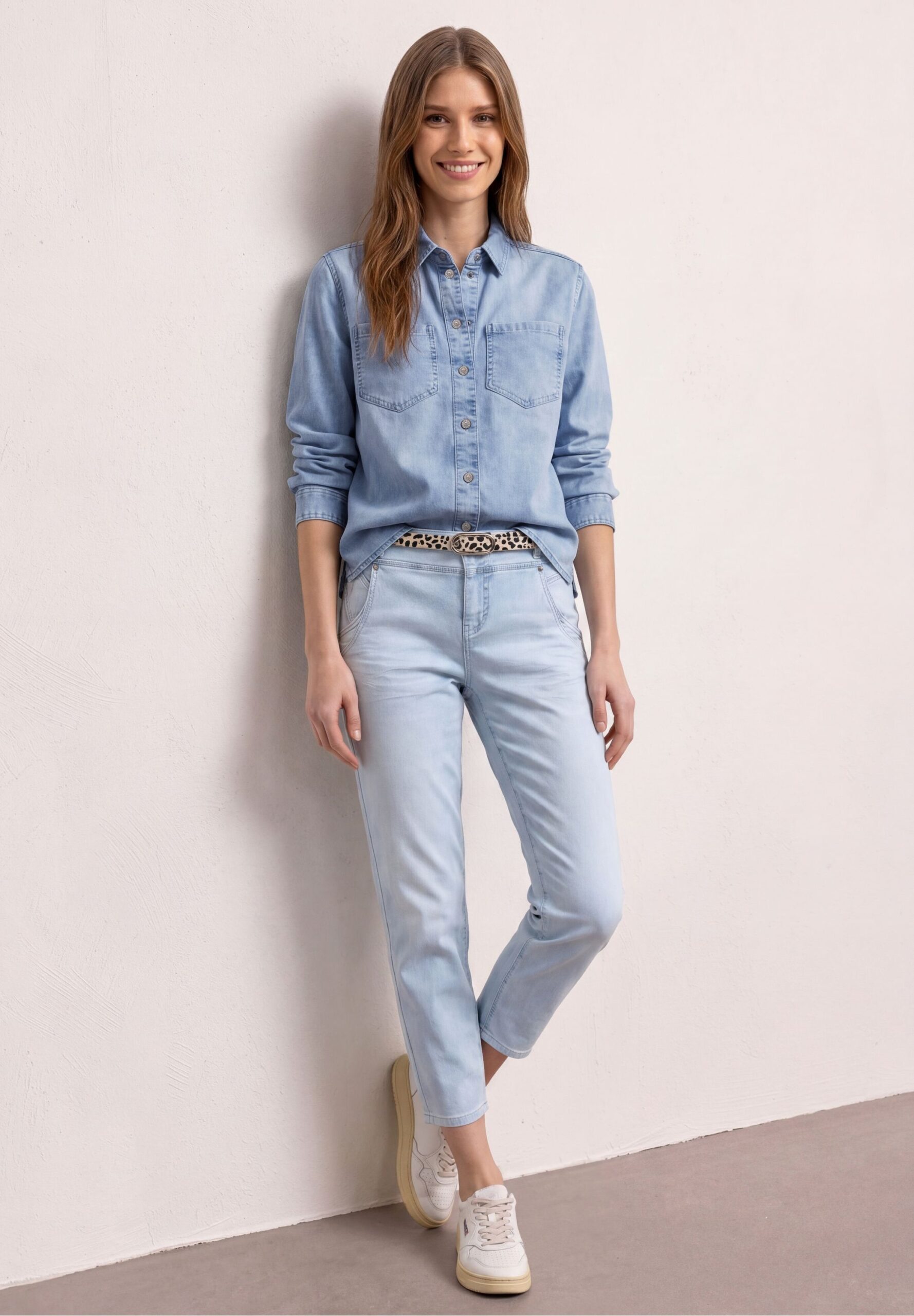 Street One Langarm Hemdbluse in Denim-Optik – Bild 3