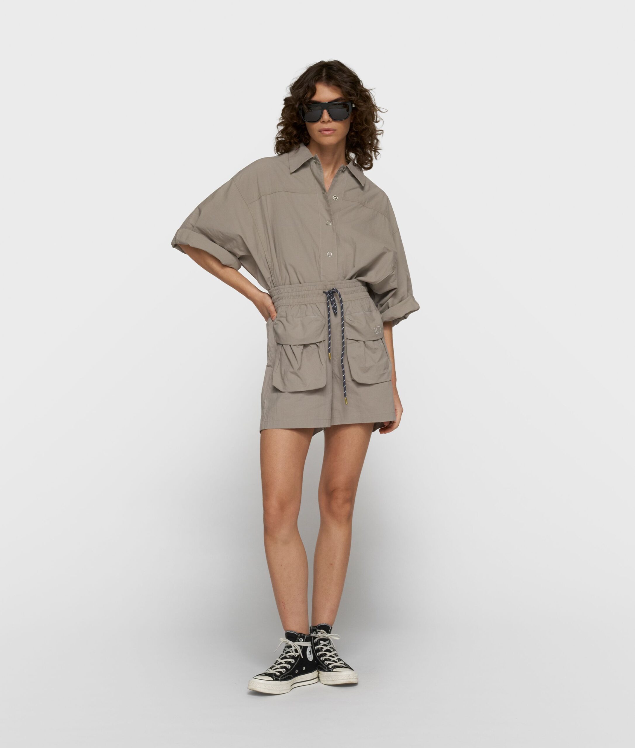 10 DAYS Crinkle Utility Shorts
