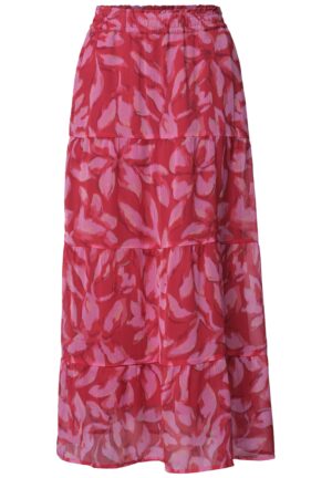 Street One Maxi-Rock aus Chiffon mit floralem Print