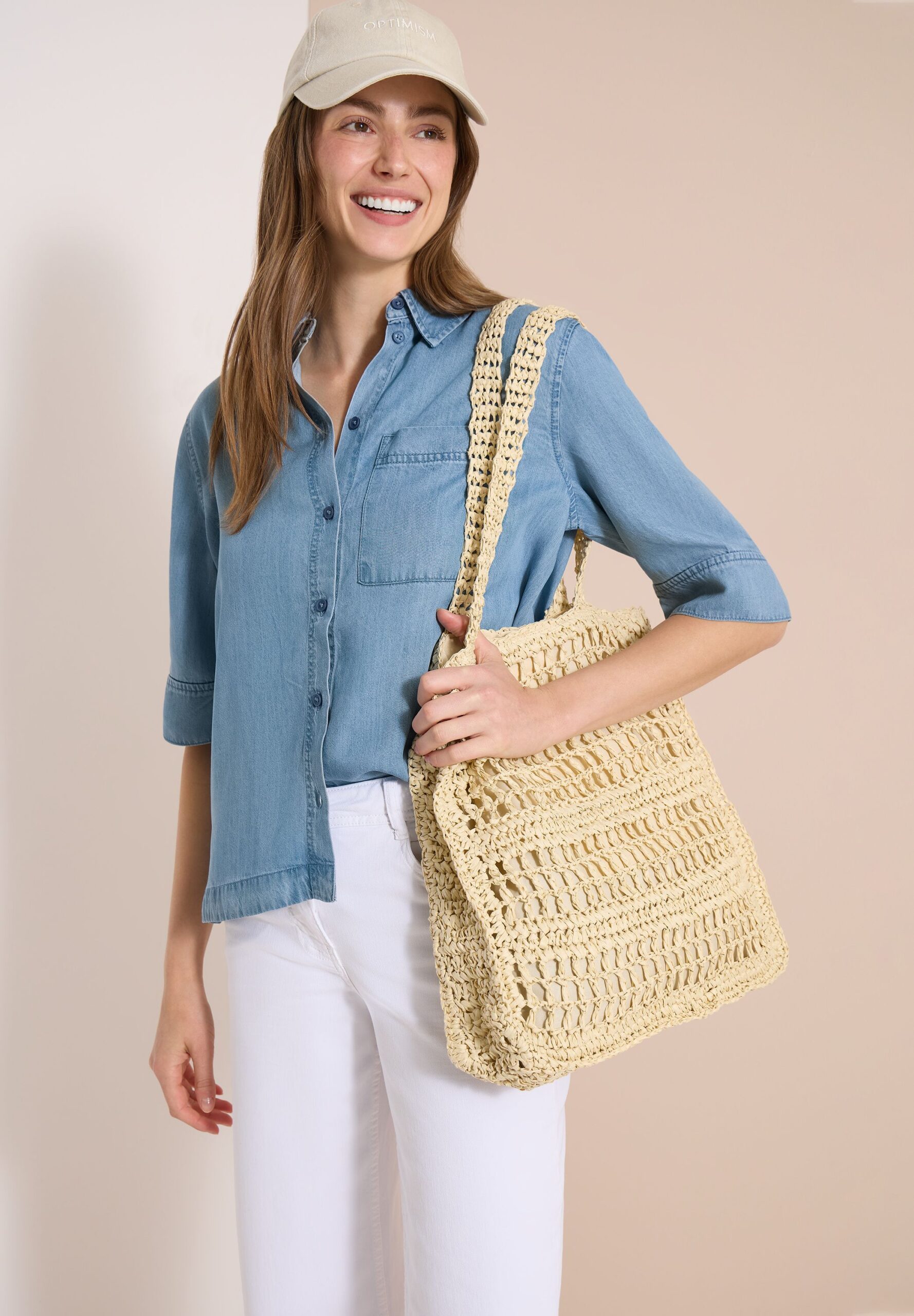 CECIL Denim Look Bluse – Bild 2