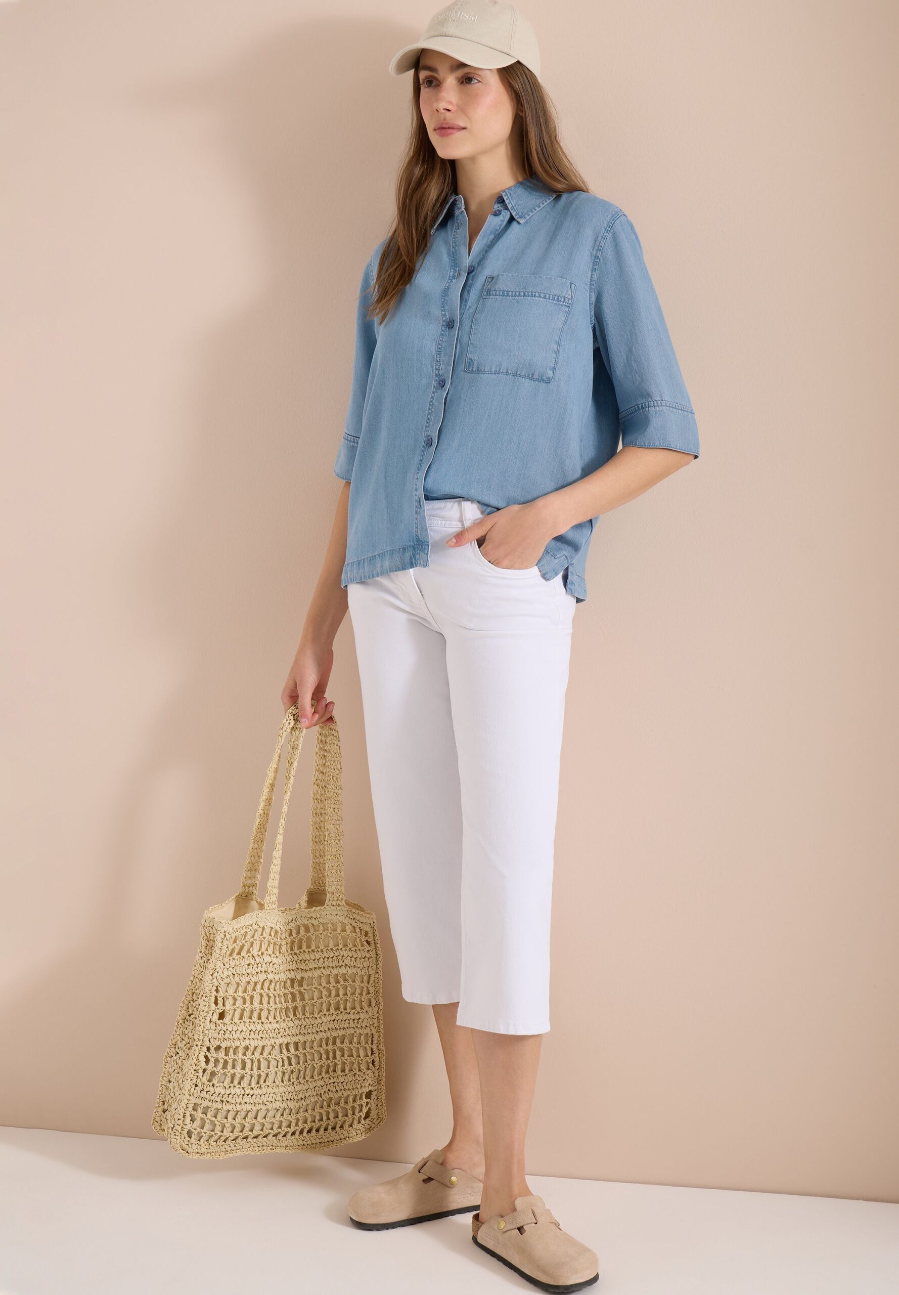 CECIL Denim Look Bluse – Bild 3