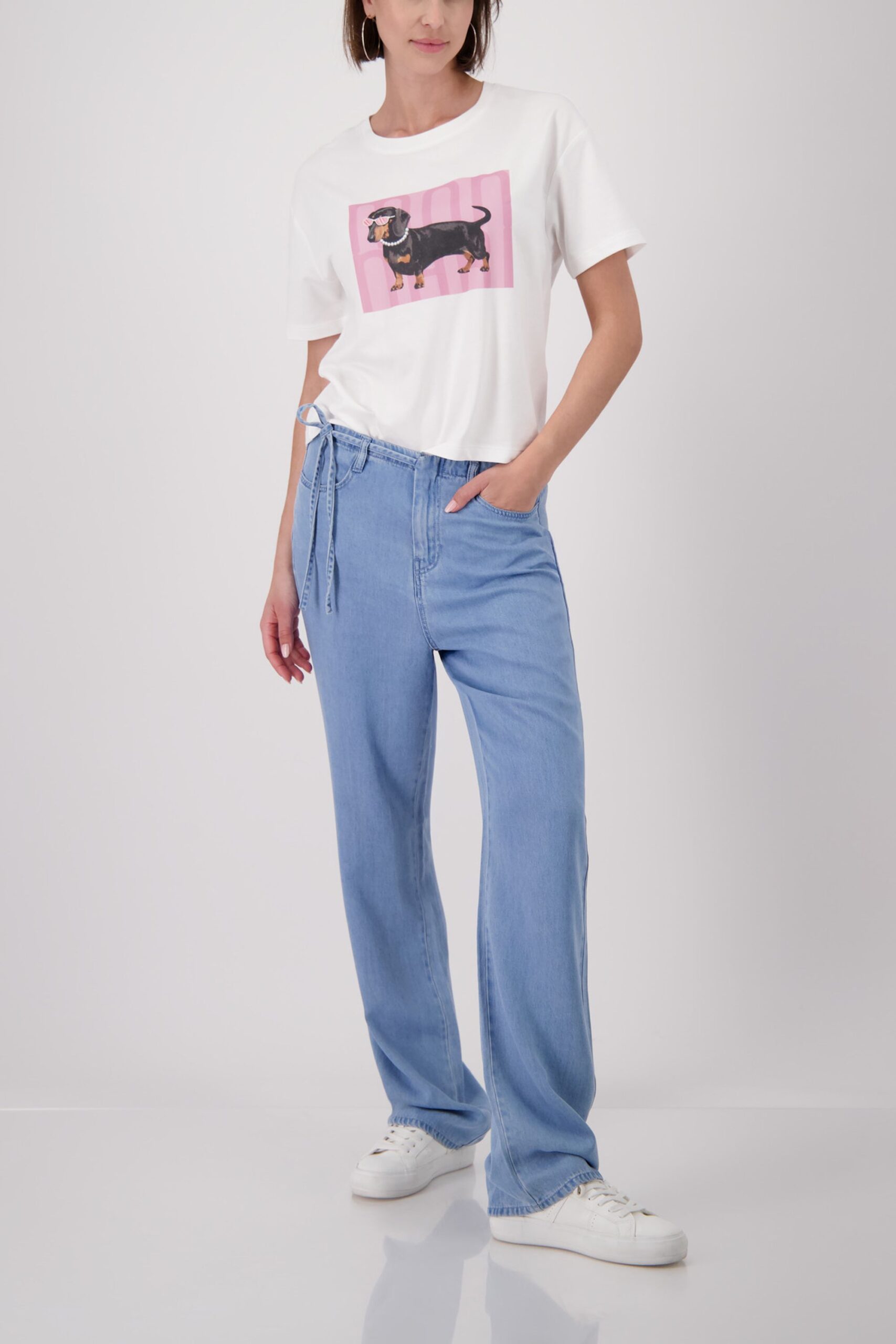 monari T-Shirt mit Dackel-Motiv und Strasssteinen – Bild 2