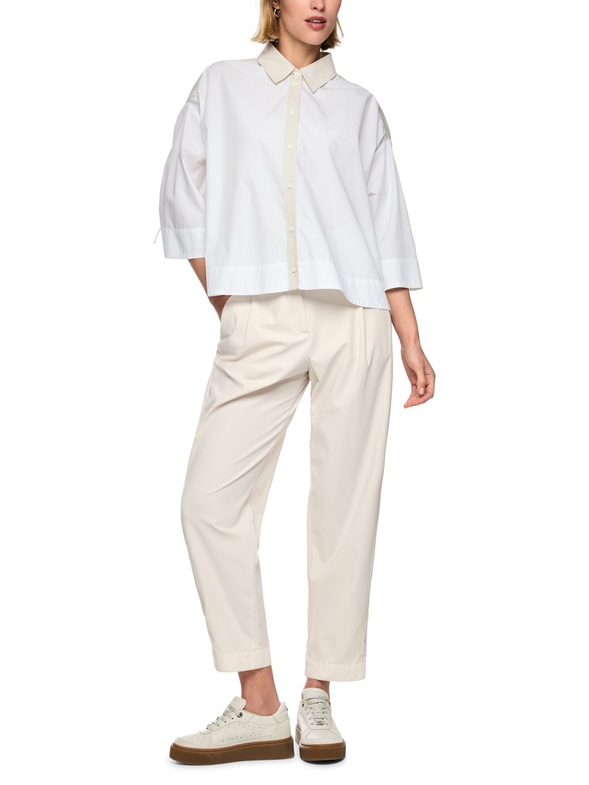 Marc Cain Sports Stretch-Hose mit Bundfalten – Bild 2