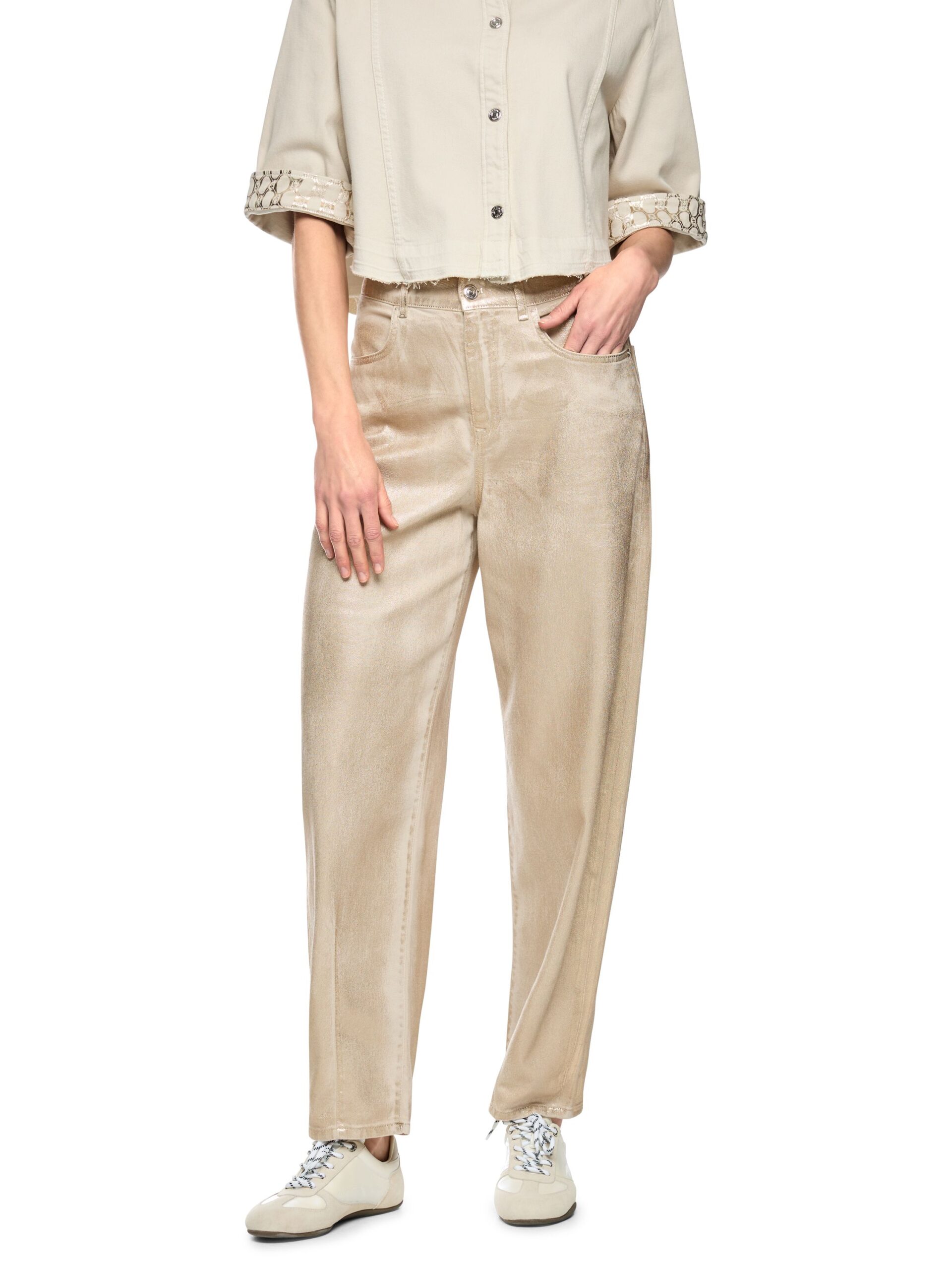 Marc Cain Sports Jeans RUMA mit Gold-Finish – Bild 4