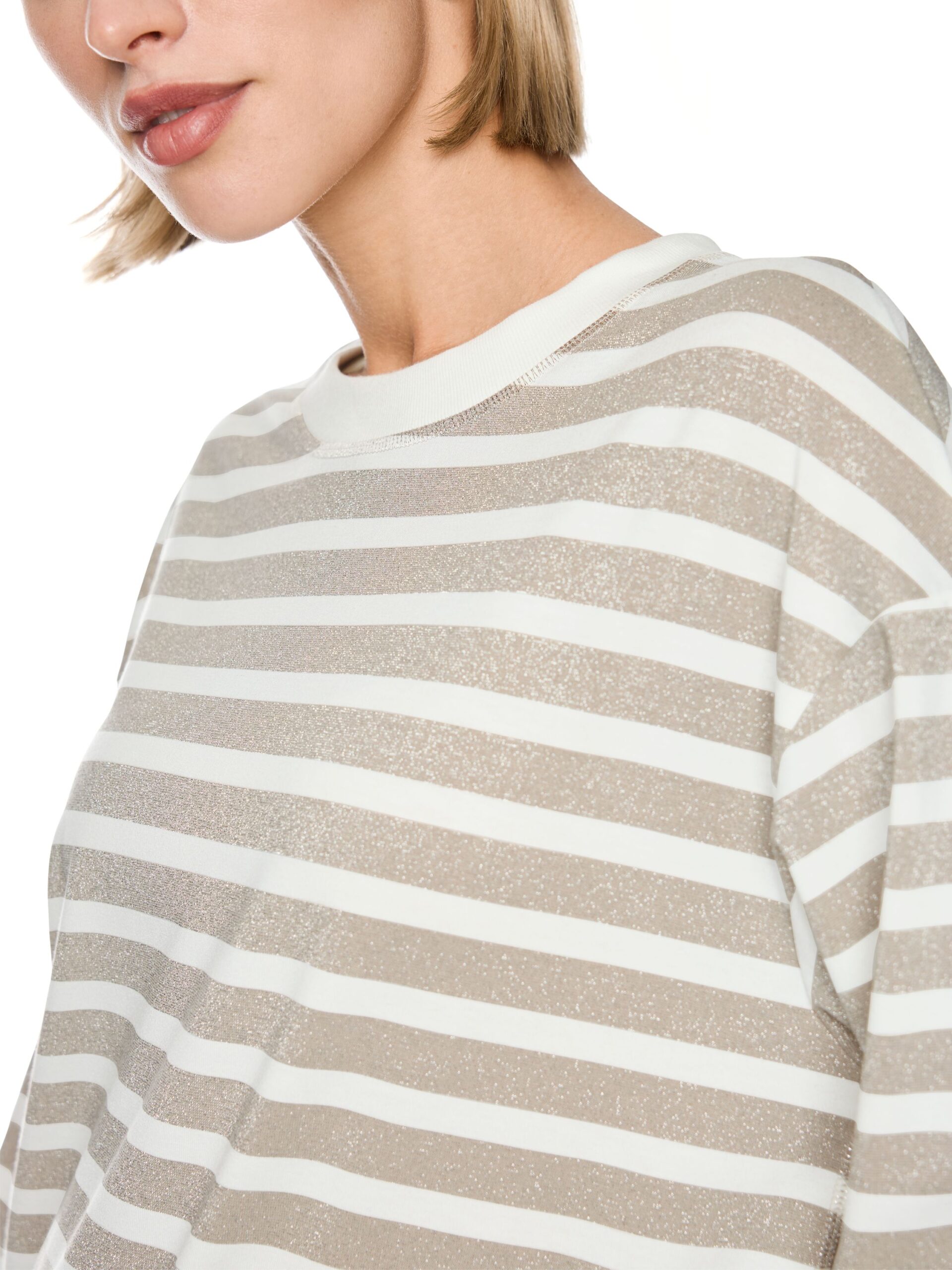 Marc Cain Sports Shirt mit Lurex-Ringeln – Bild 5