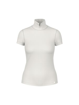 Marc Cain Additions Stehkragen-Shirt aus Baumwollstretch