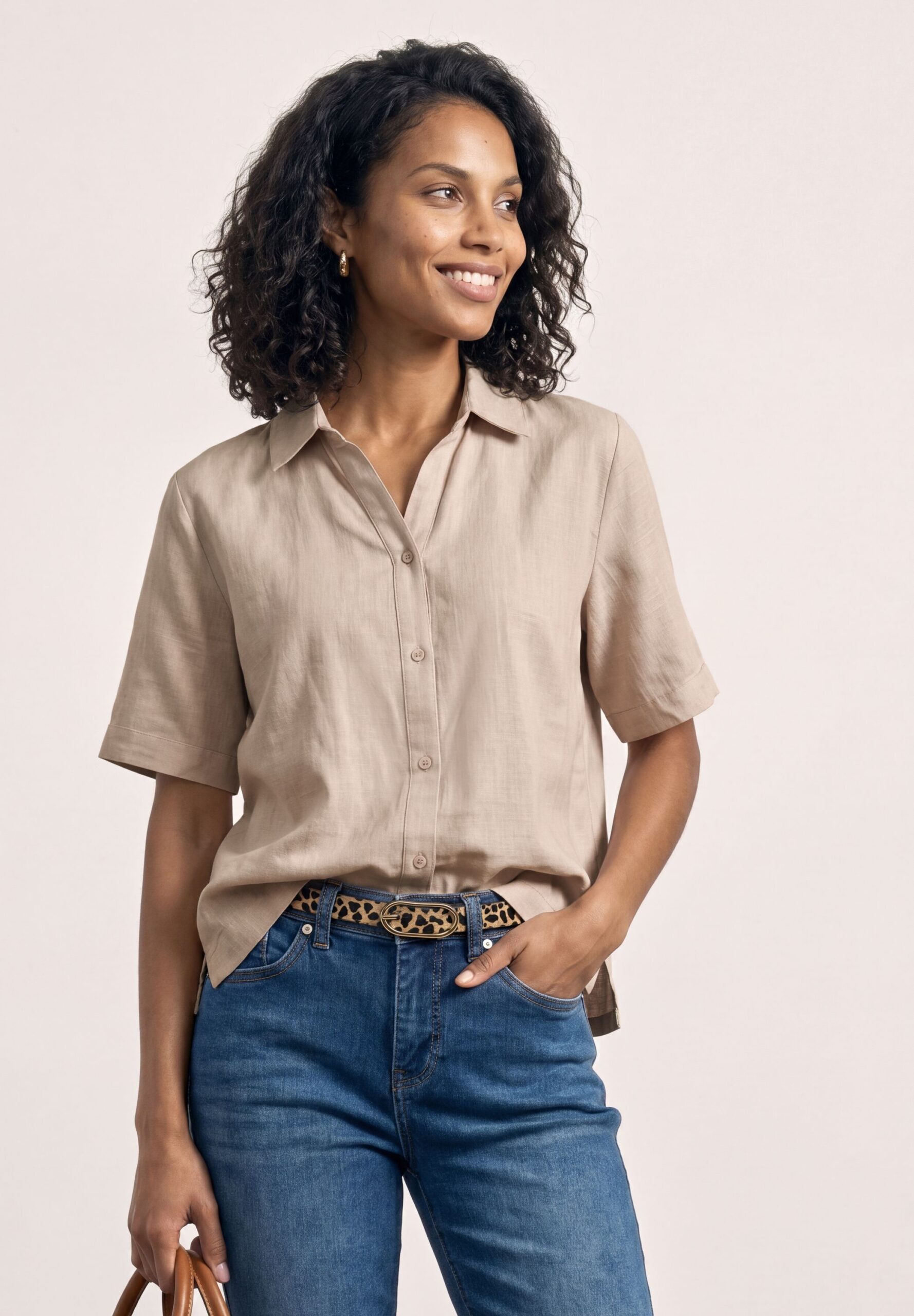 Street One QR buttoned shirtcollar bl – Bild 4