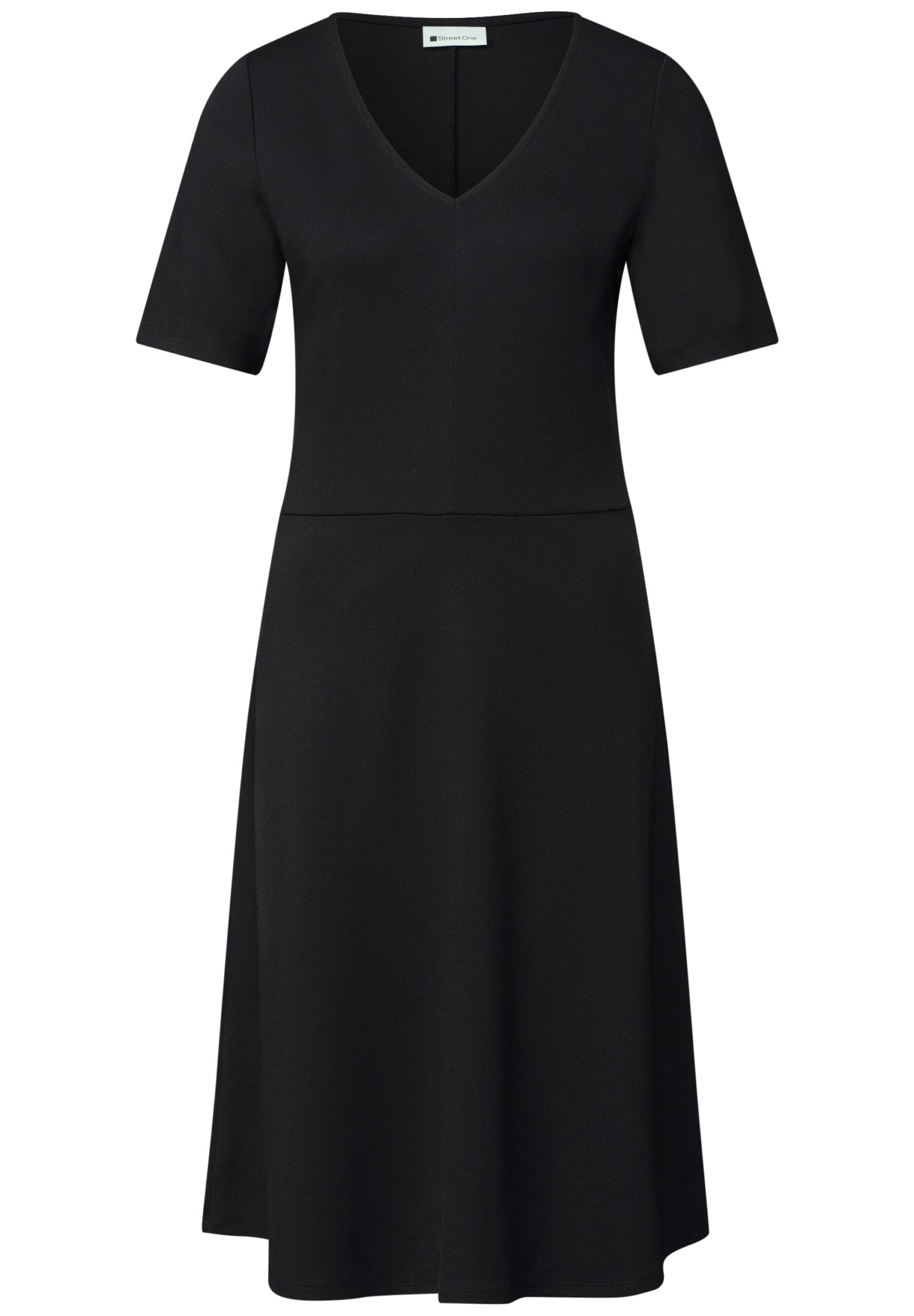 Street One Knielanges Jerseykleid mit Kurzarm