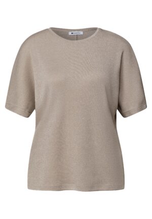 Street One Dropped Shoulder Shirt mit Glitzerdetails