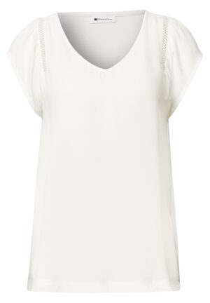 Street One Dropped Shoulder Shirt mit V-Neck