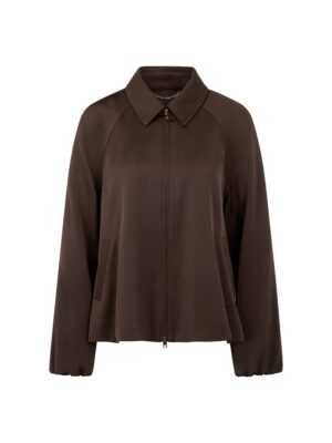 Marc Cain Collections Schwingende Jacke aus Glanzmaterial
