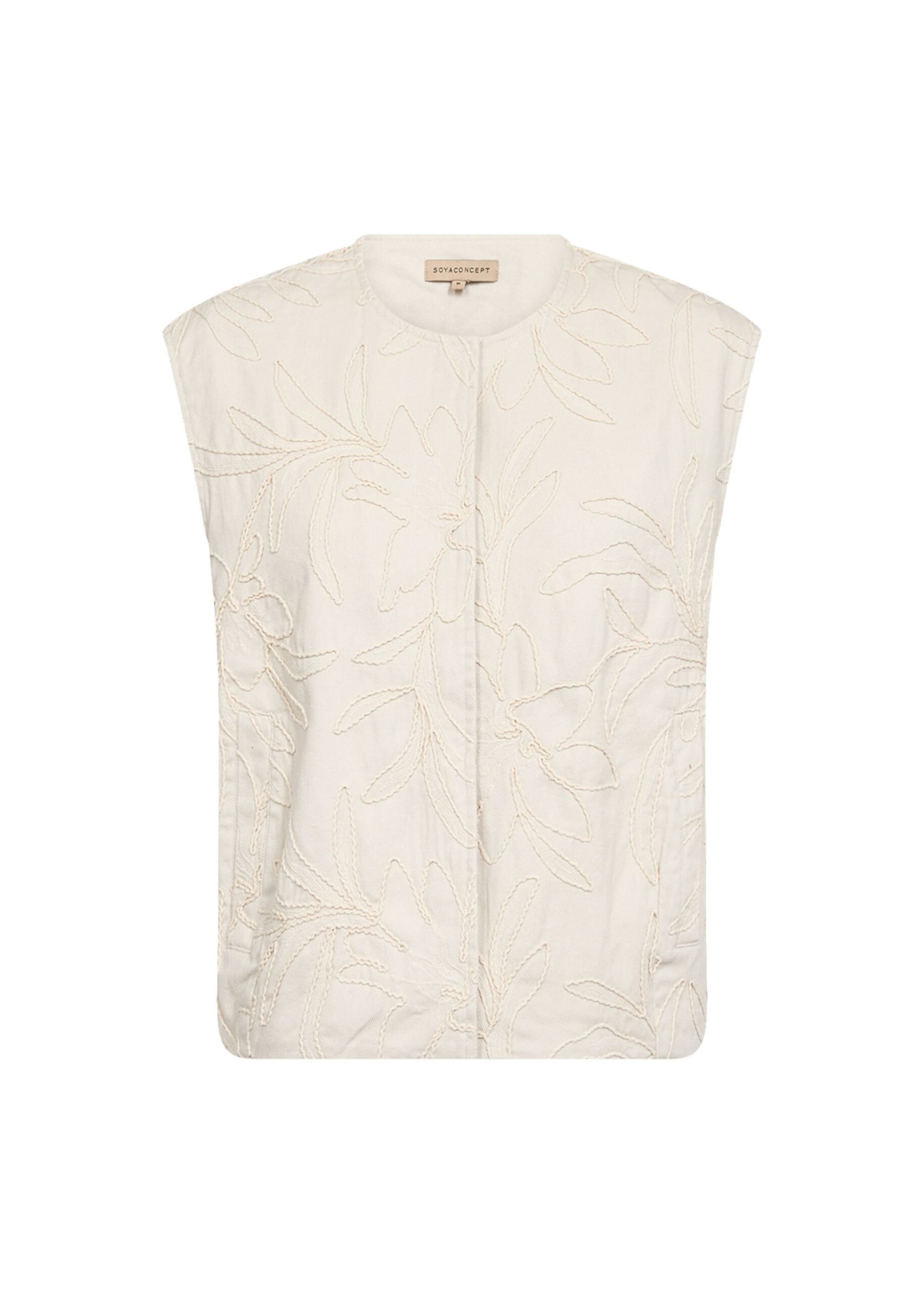 SOYACONCEPT Weste mit floraler Stickerei