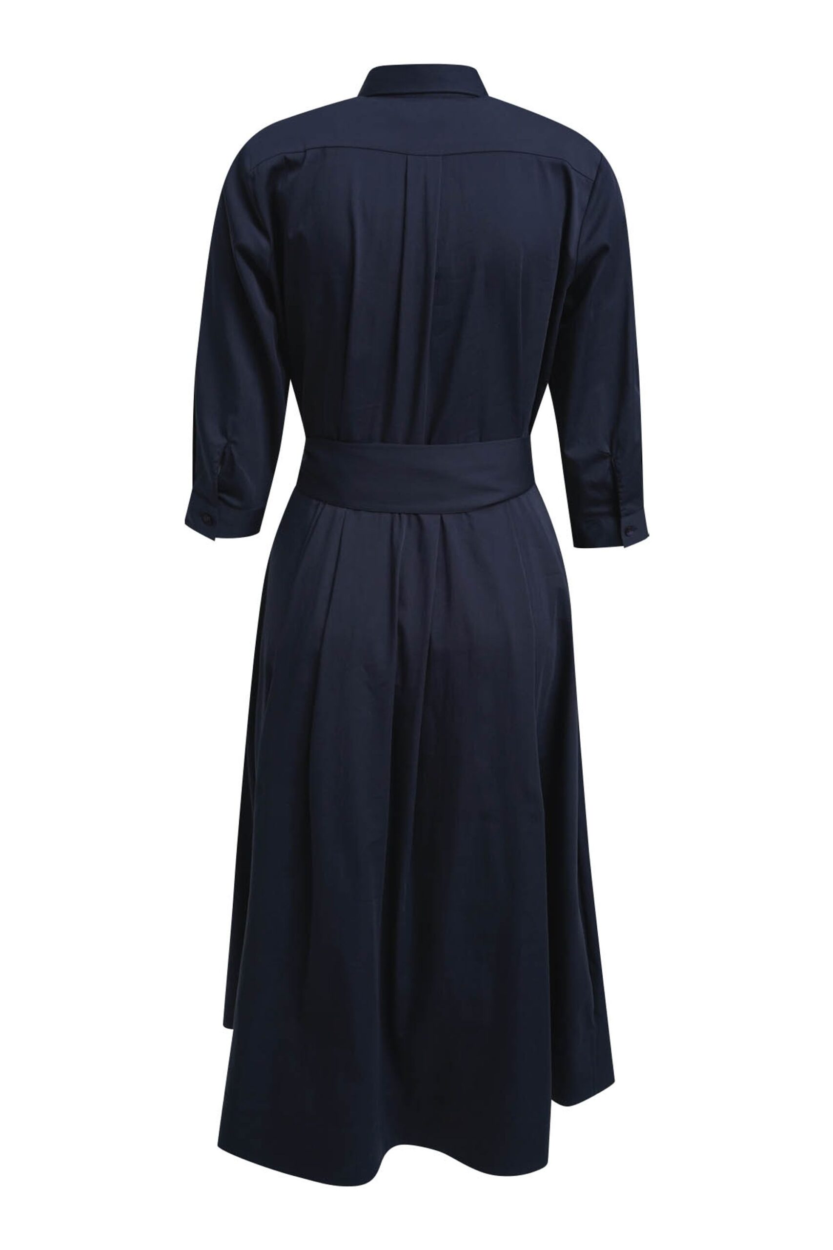 milano italy Hemdblusenkleid mit 3/4-Ärmeln und Brusttasche – Bild 6