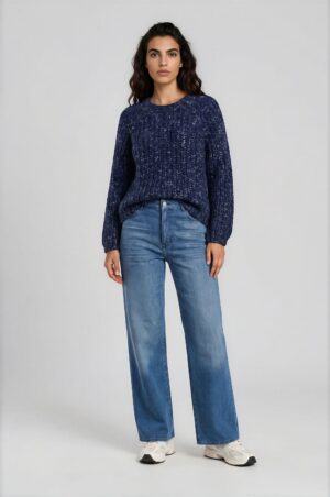 milano italy roundneck pullover 1/1 raglan sleeve