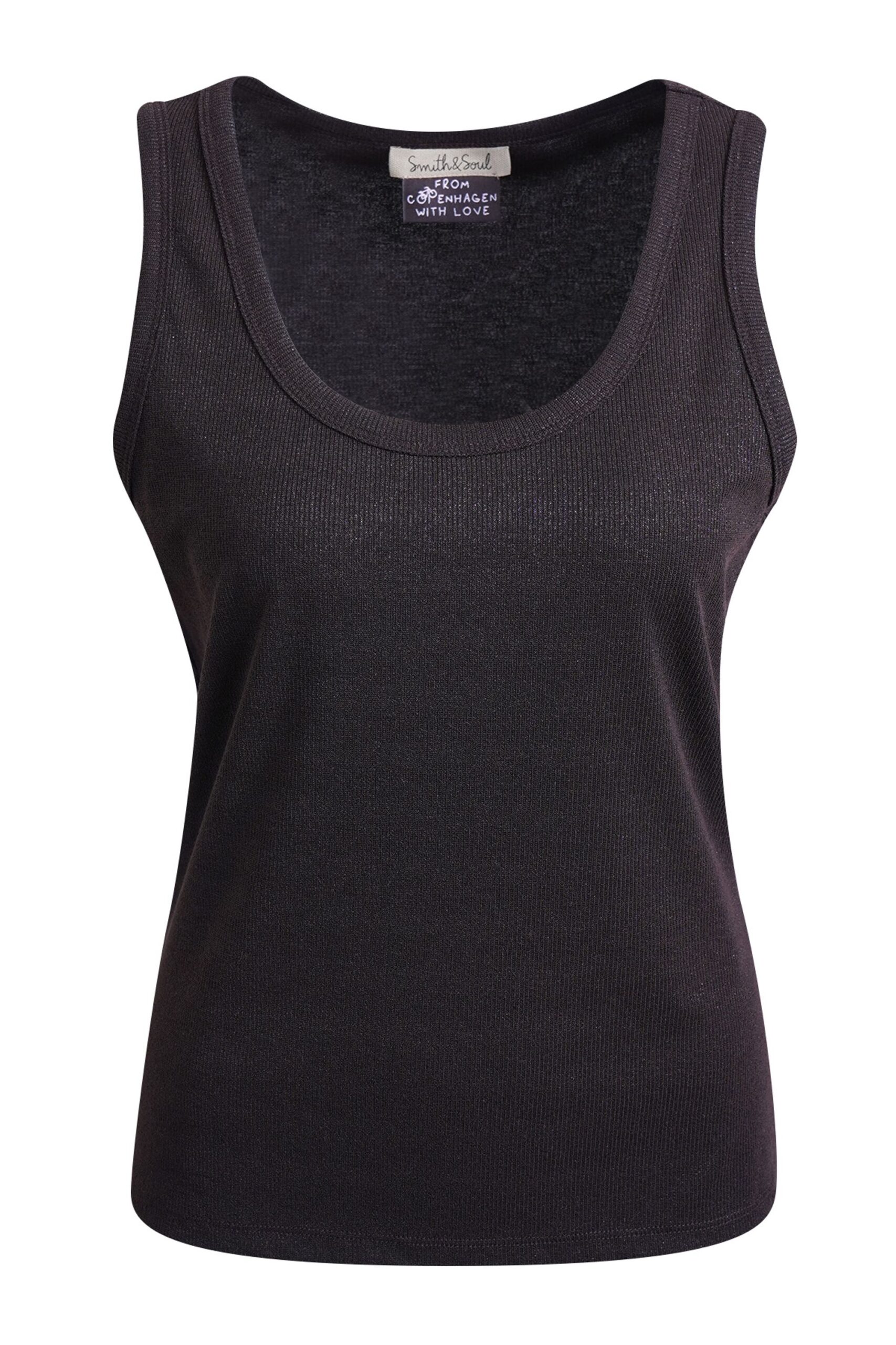Smith&Soul Fitted Metallic Rib Tanktop