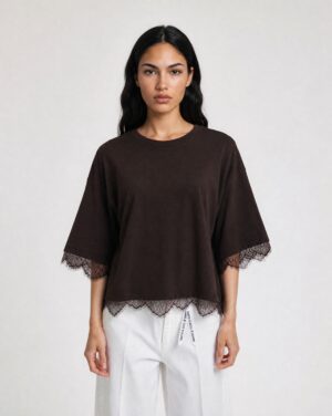 Smith&Soul Boxy T-Shirt Lace Hem