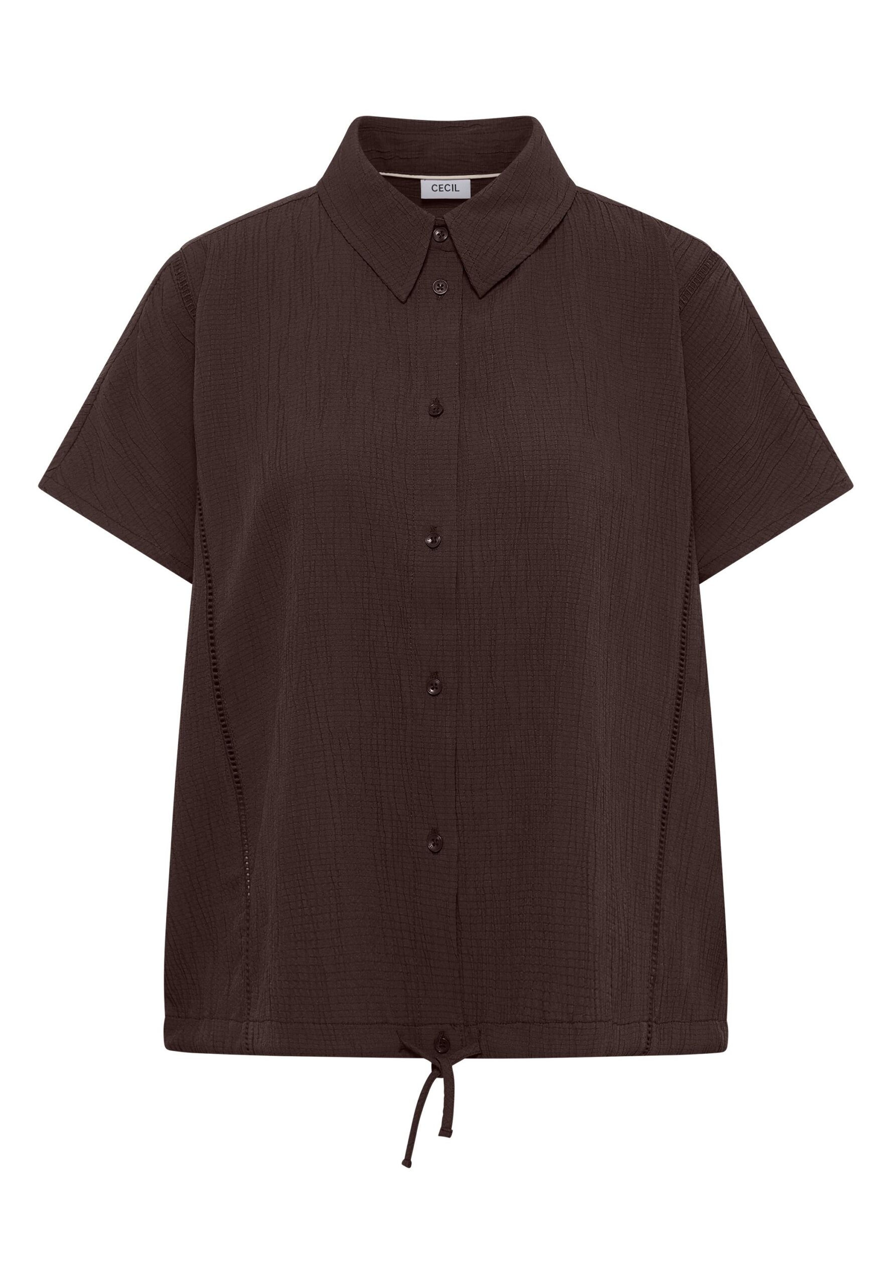 CECIL Dropped Shoulder Hemdbluse in Unifarbe