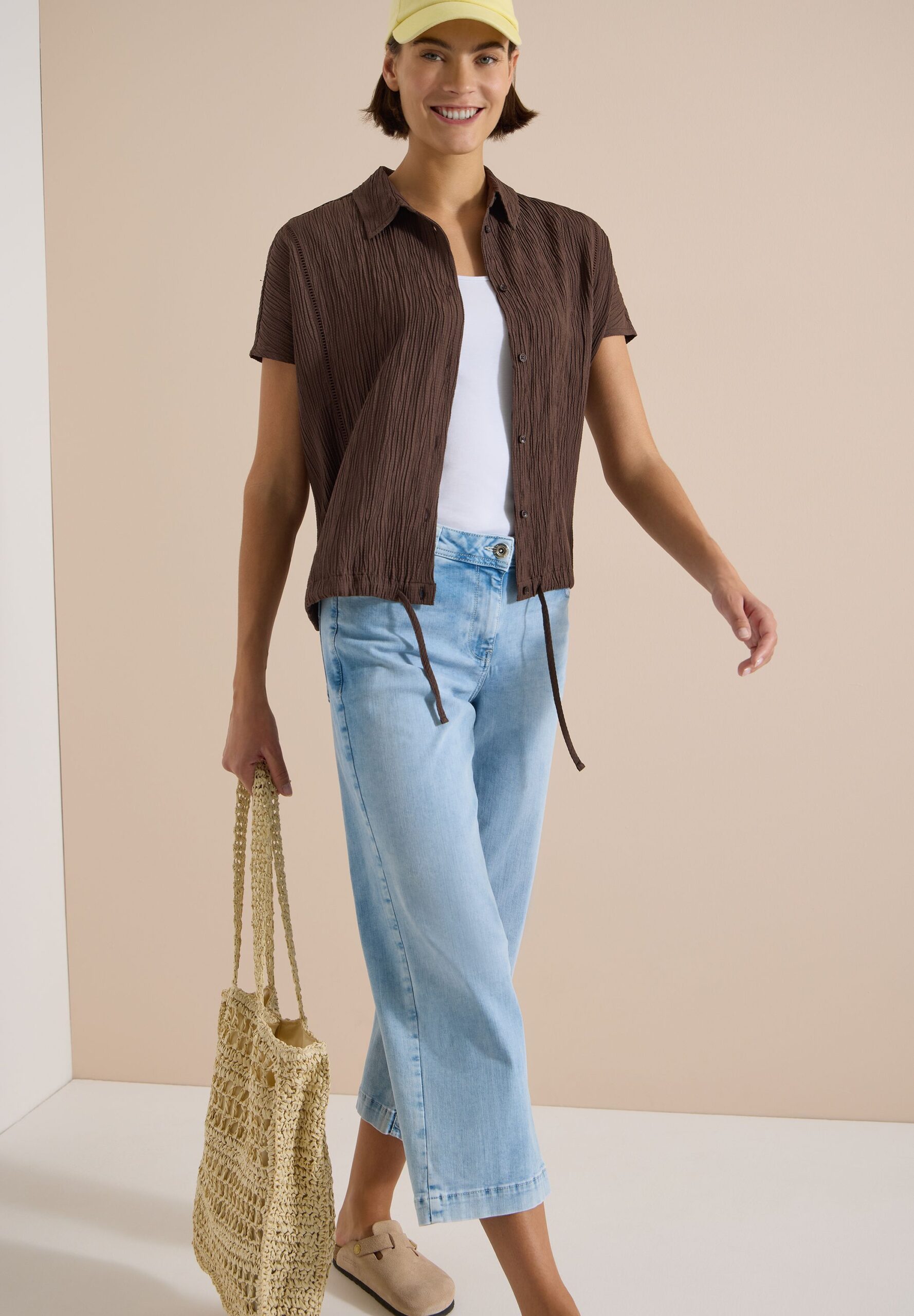 CECIL Dropped Shoulder Hemdbluse in Unifarbe – Bild 2