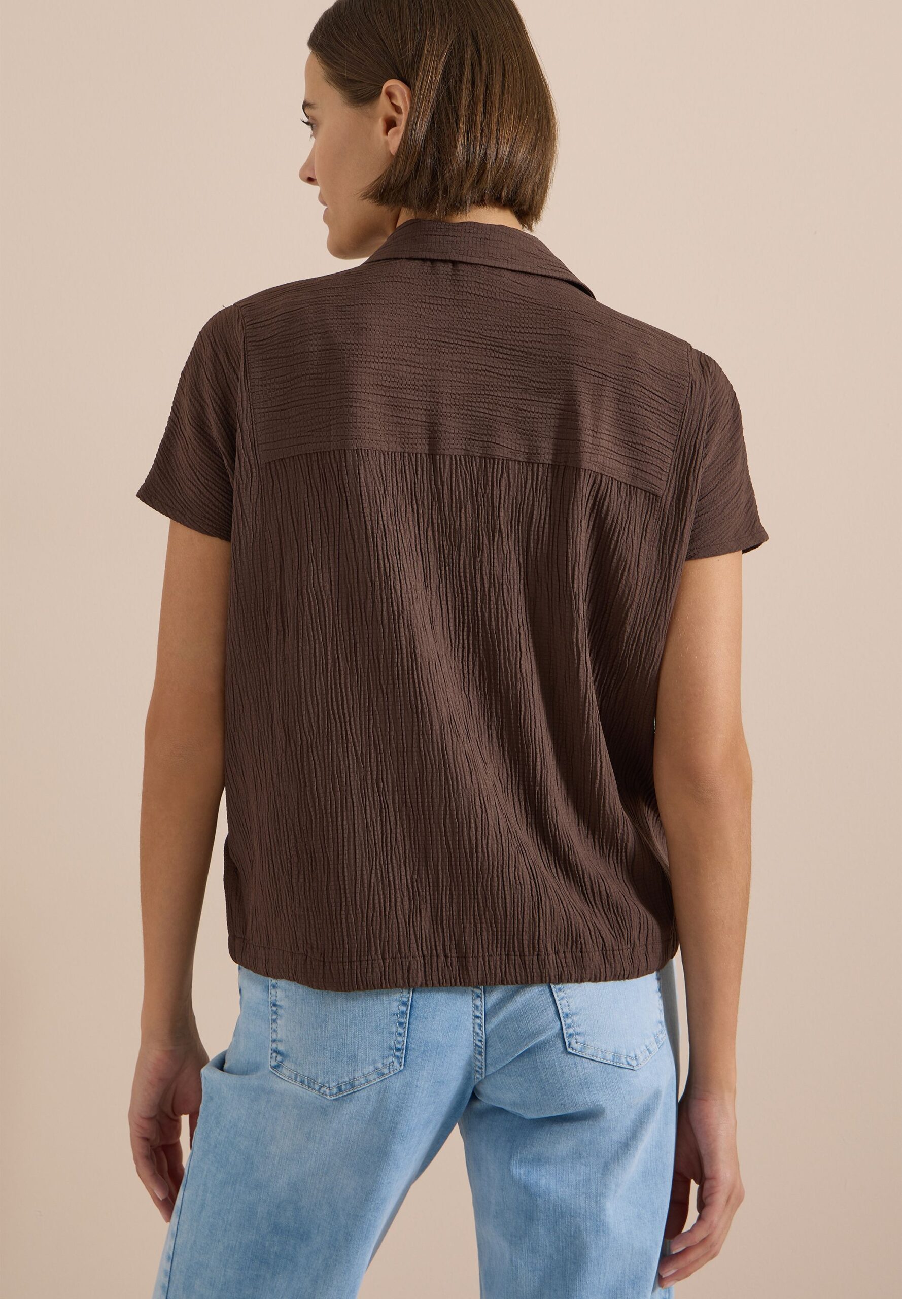 CECIL Dropped Shoulder Hemdbluse in Unifarbe – Bild 7