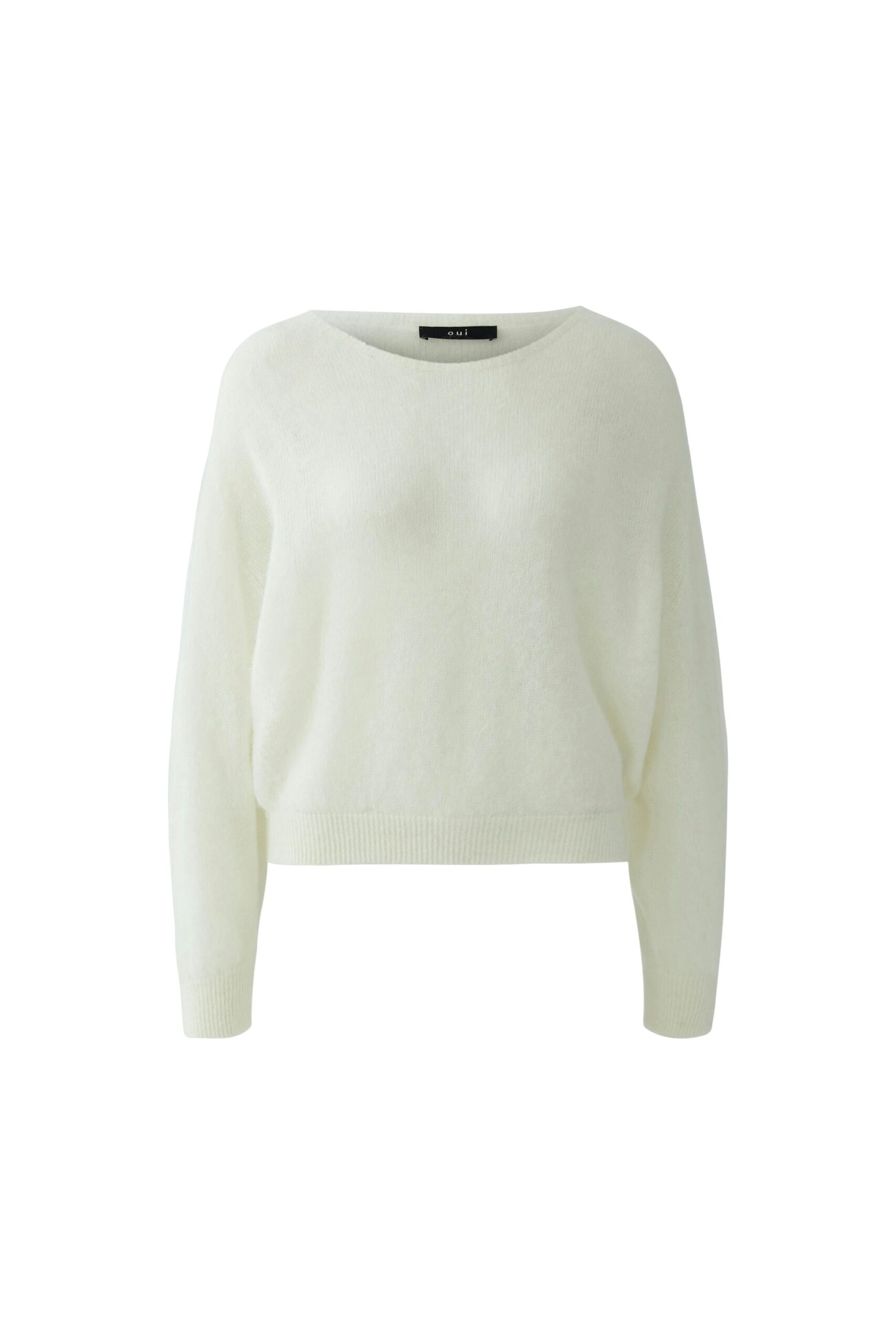 Oui Lässiger Strickpullover mit U-Boot-Ausschnitt – Bild 6