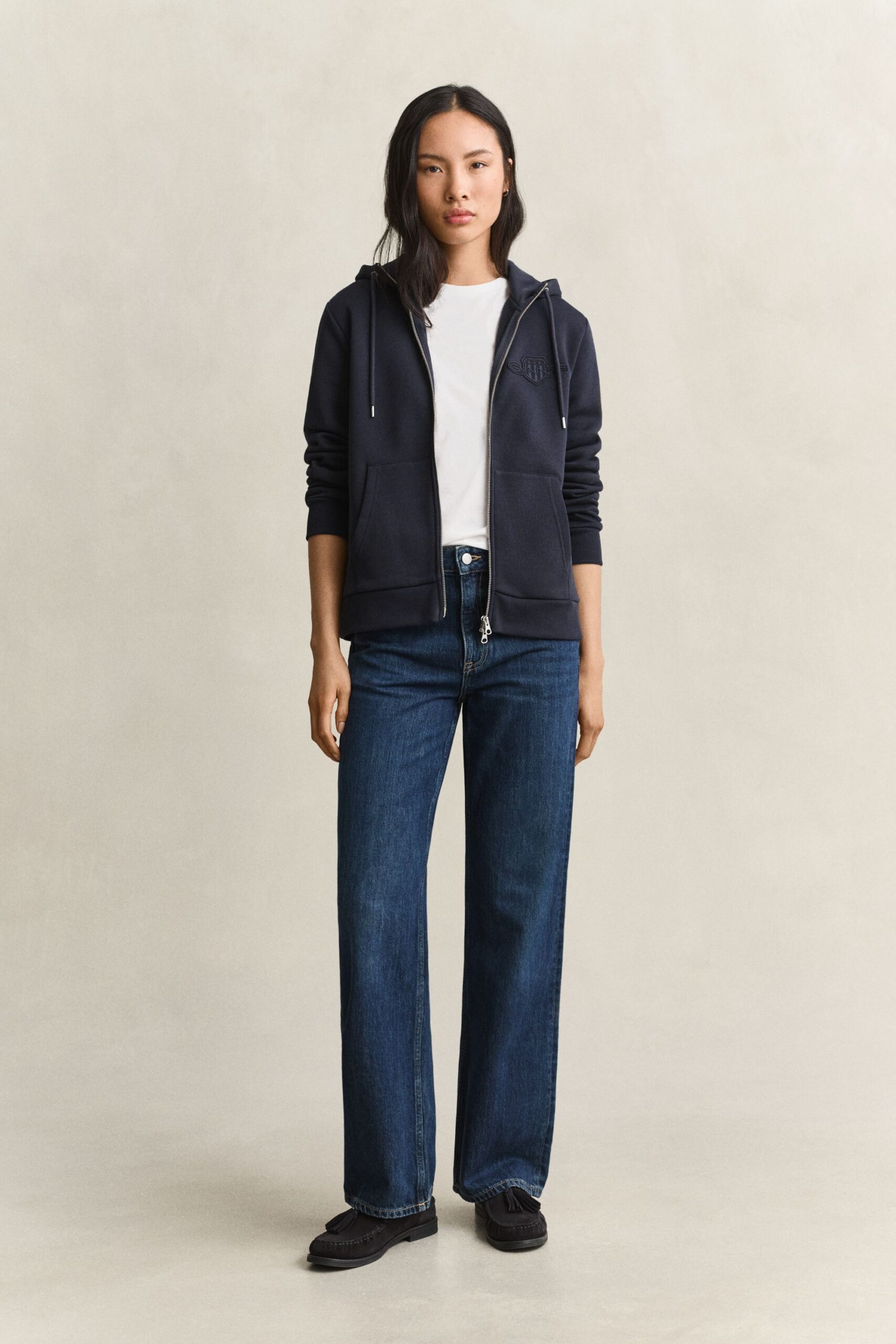 GANT Tonal Shield Sweatjacke – Bild 7