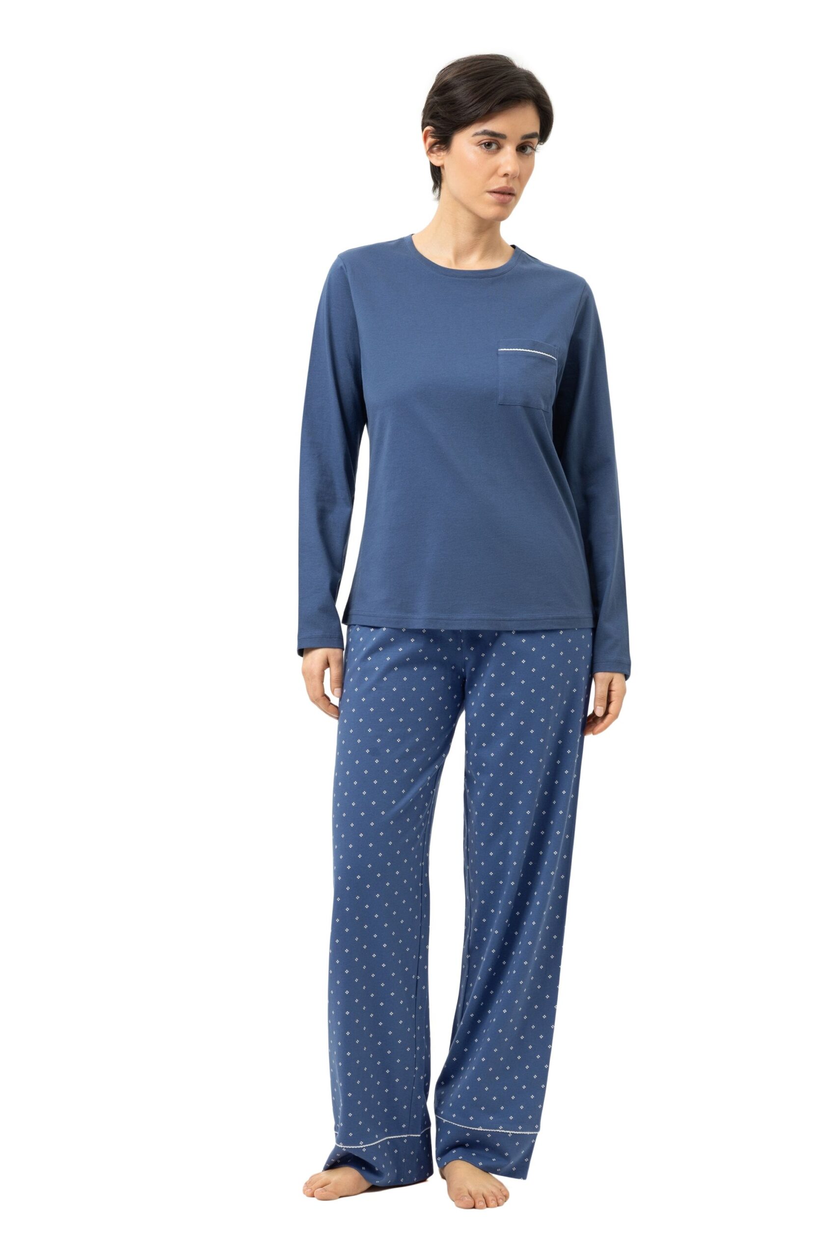 Mey Komfortabler Pyjama mit weitem Bein und Punkte-Muster – Bild 2