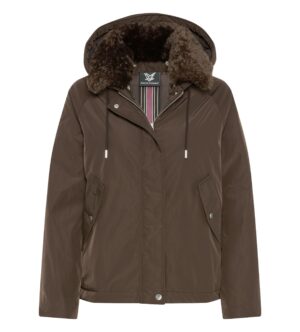 FUCHS SCHMITT Jacke mit angeschnittener Kapuze und abnehmbarem Kragen