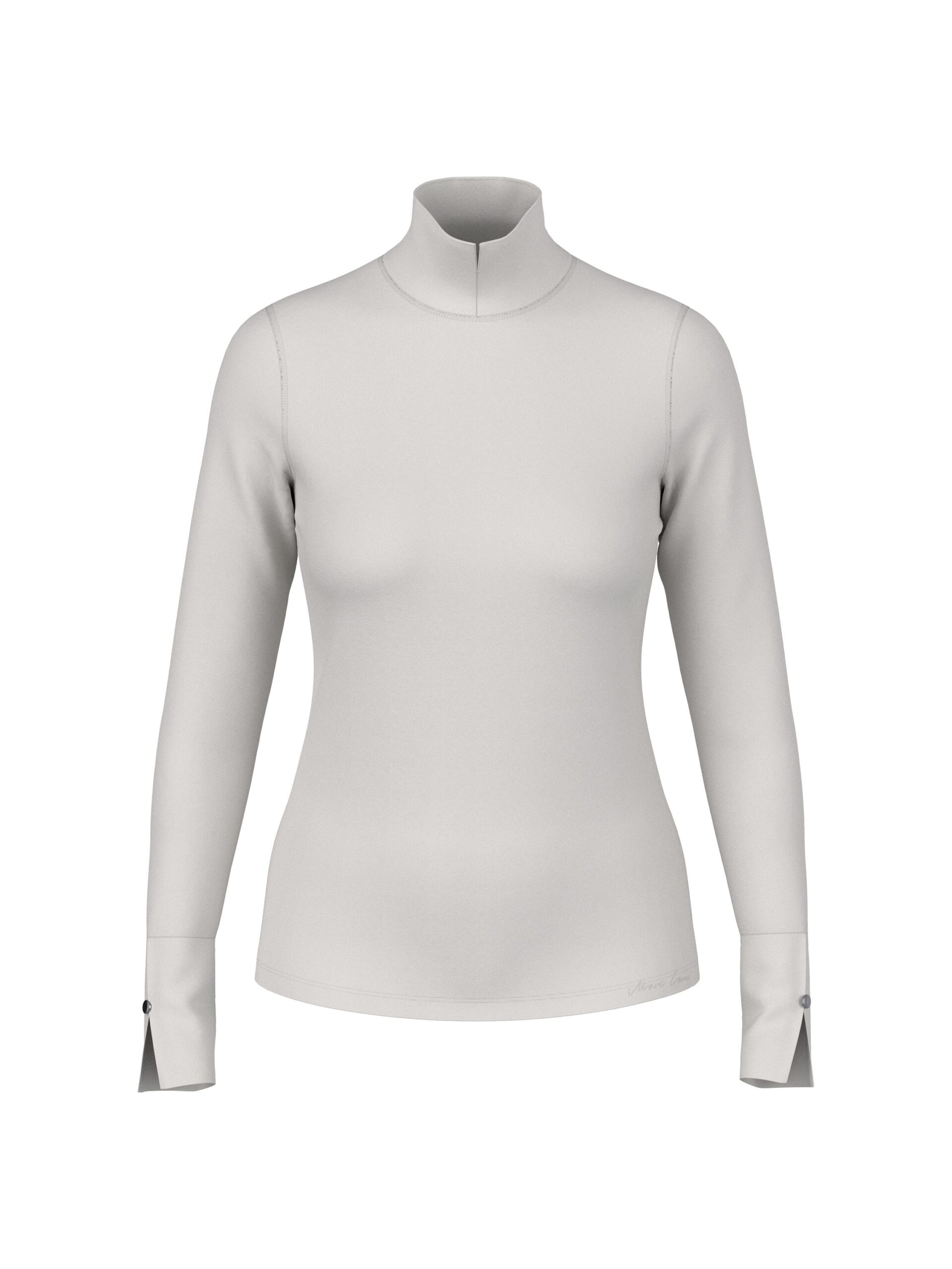 Marc Cain Collections Baumwoll-Longsleeve mit Stehkragen