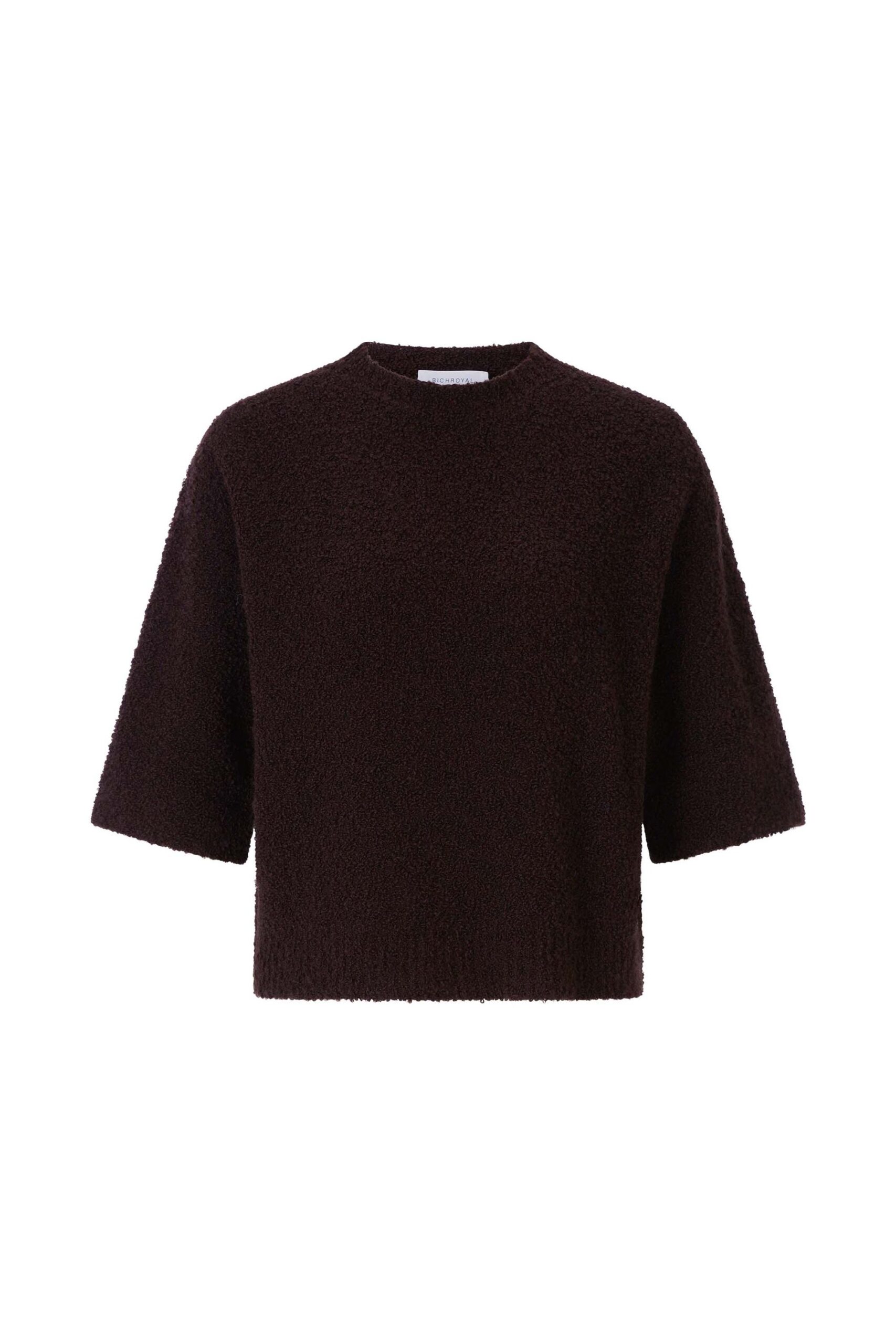 Rich & Royal Oversized Strickpullover mit Bouclé-Struktur
