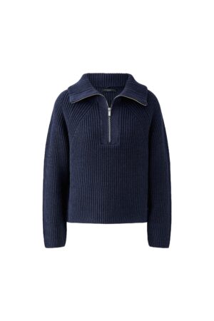 Oui Troyer-Pullover aus Baumwollmischung