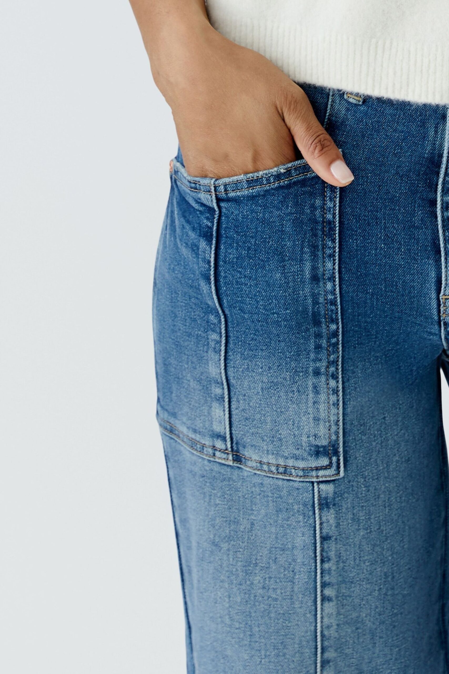 Oui THE BARREL Jeans mit Komfort Stretch – Bild 4