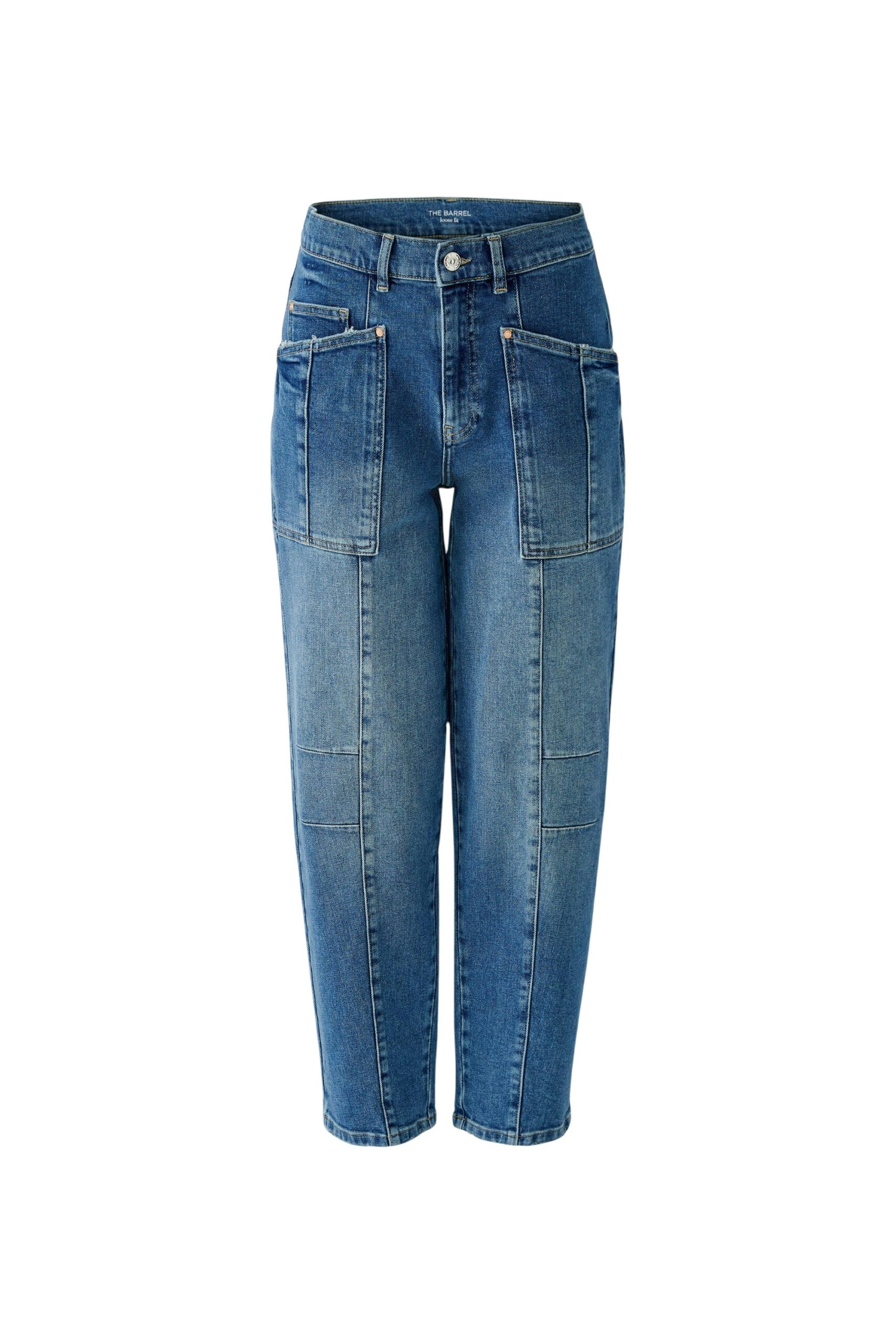 Oui THE BARREL Jeans mit Komfort Stretch