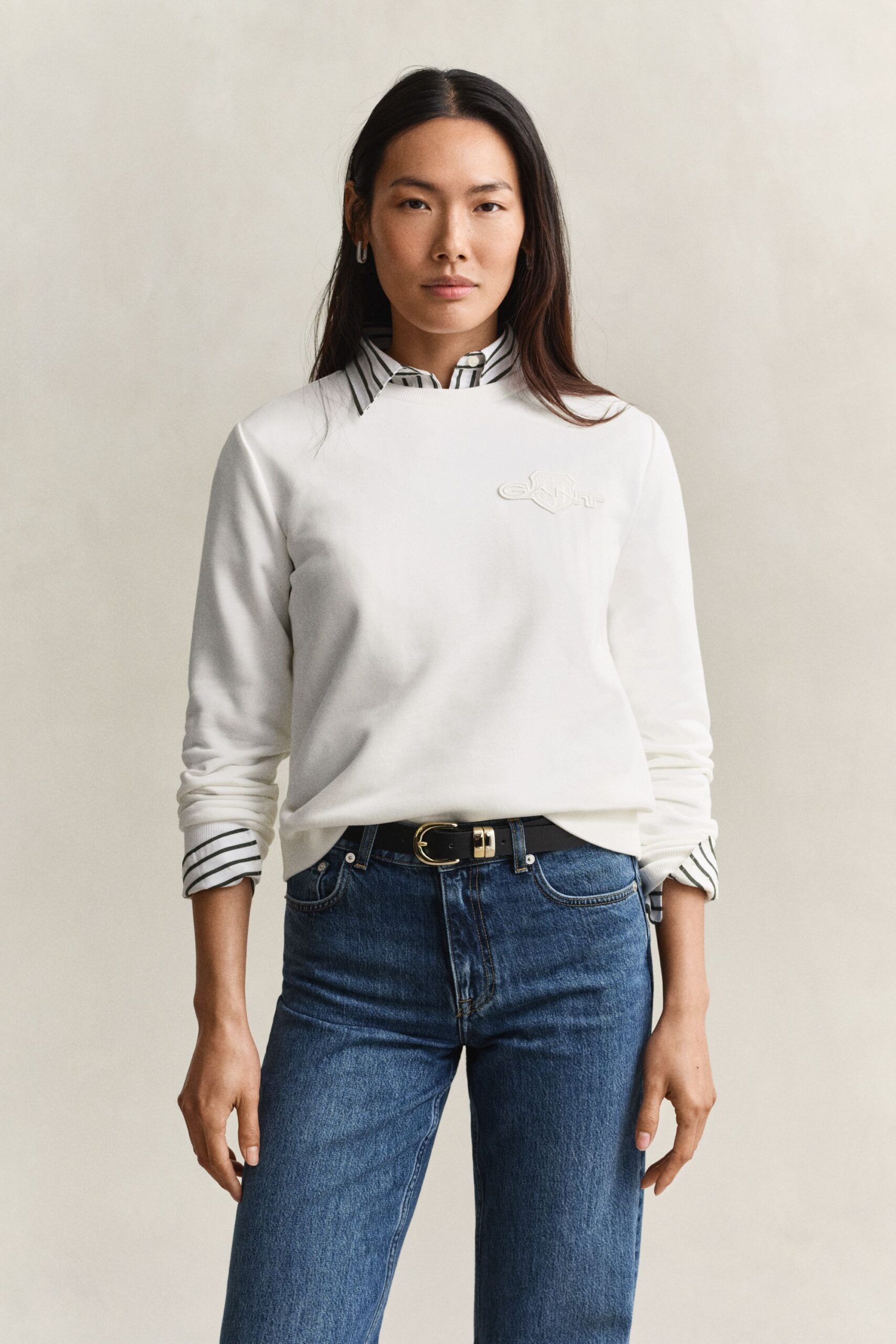 GANT Tonal Shield Rundhals-Sweatshirt – Bild 8