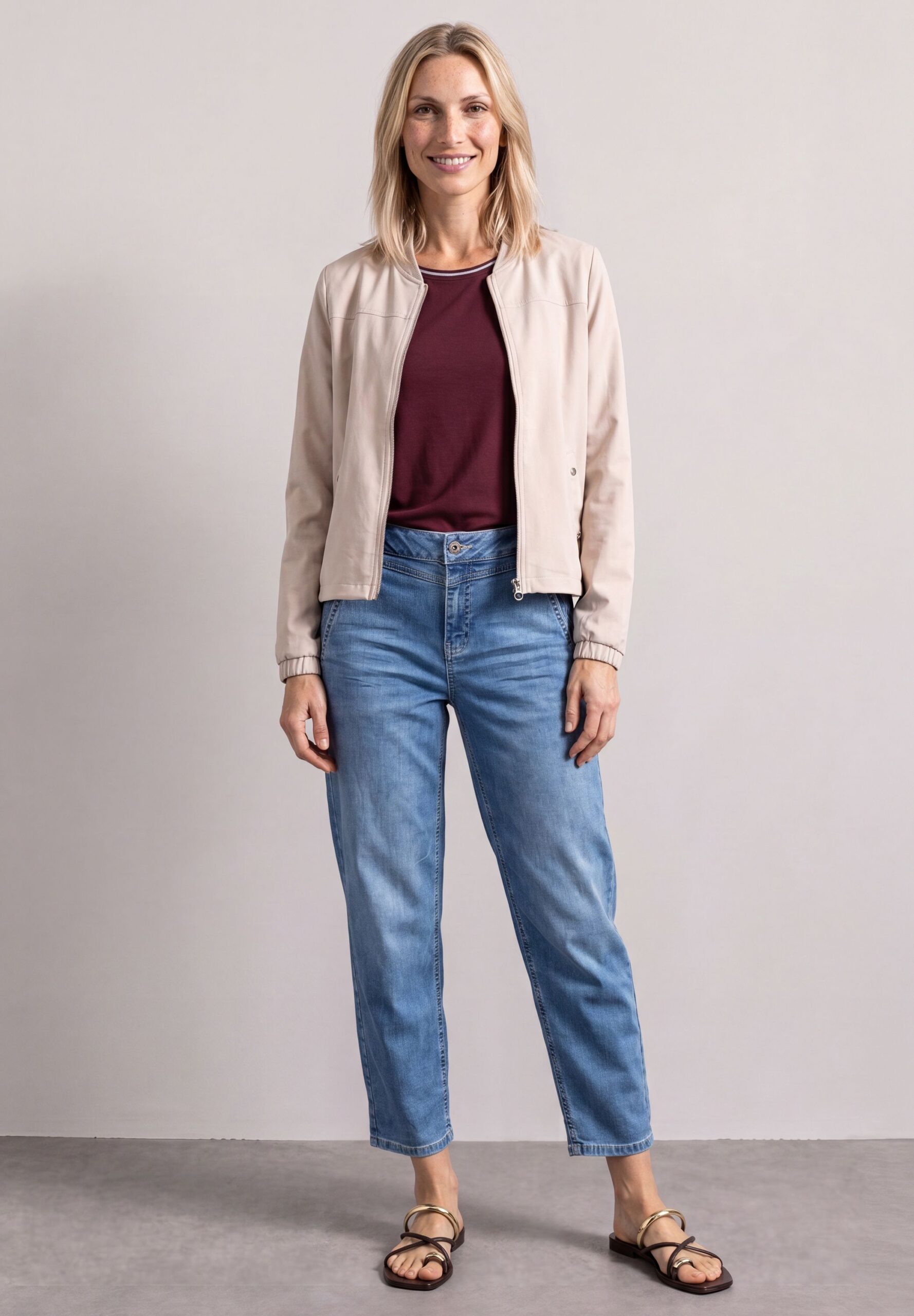 Street One Langarm Blouson mit Zipper – Bild 2