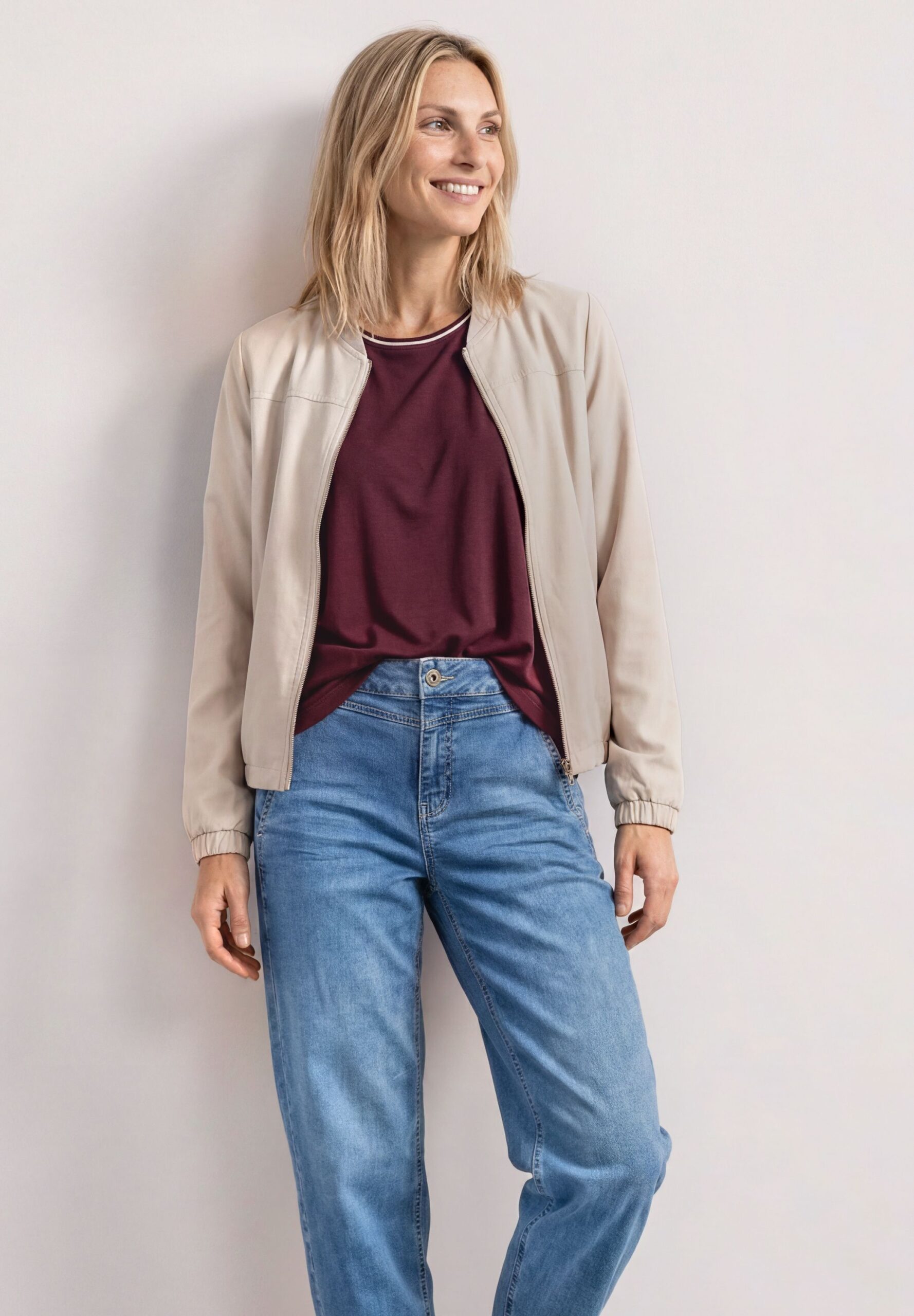 Street One Langarm Blouson mit Zipper – Bild 3