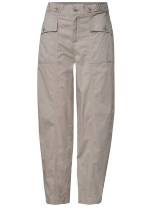 Street One High Waist Barrel Leg Hose im Casual Fit