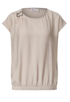 Street One Blusenshirt mit Rundhals und Schnallendetail