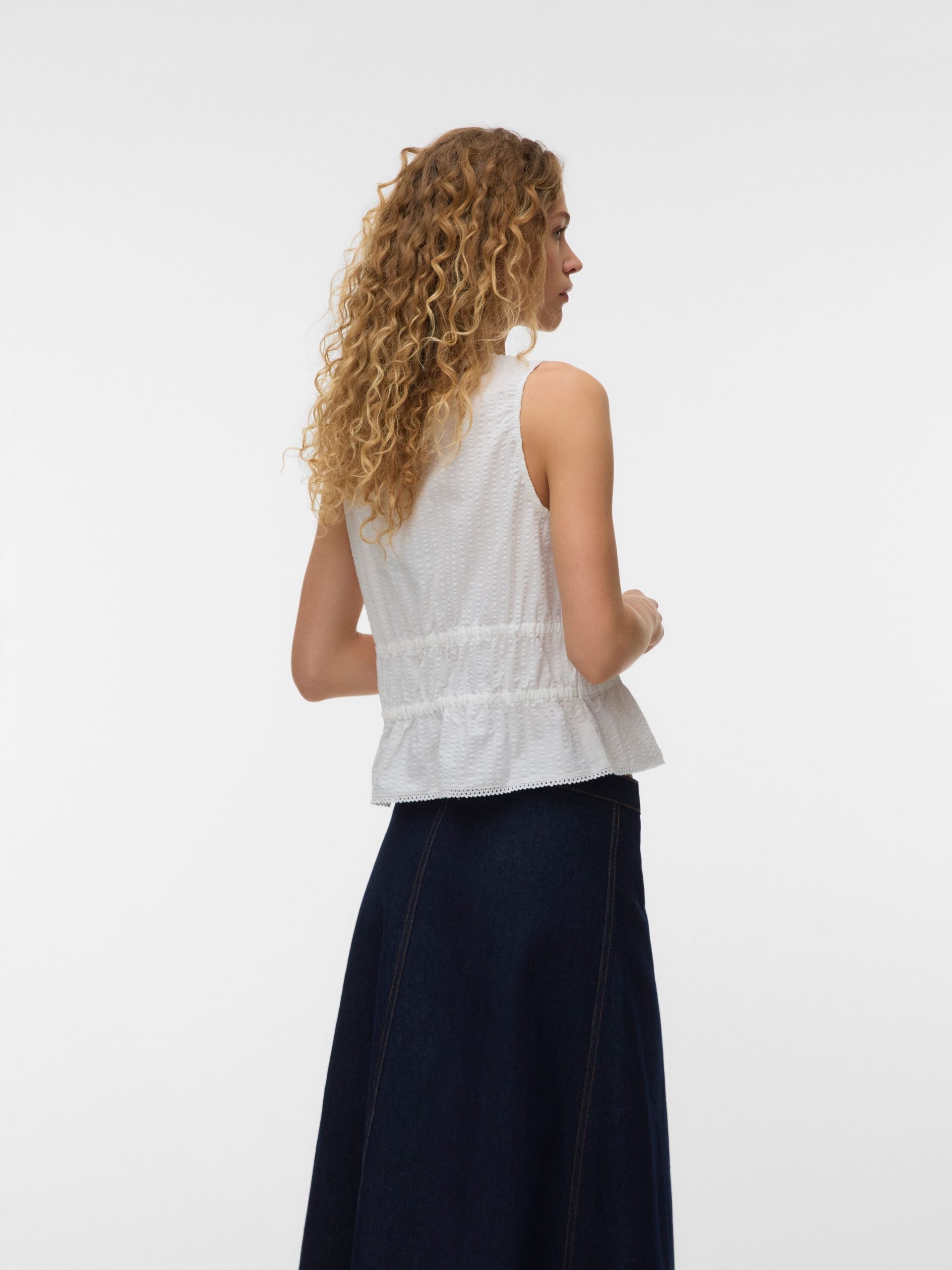 VERO MODA Bluse VMWENDY SL TOP WVN – Bild 9