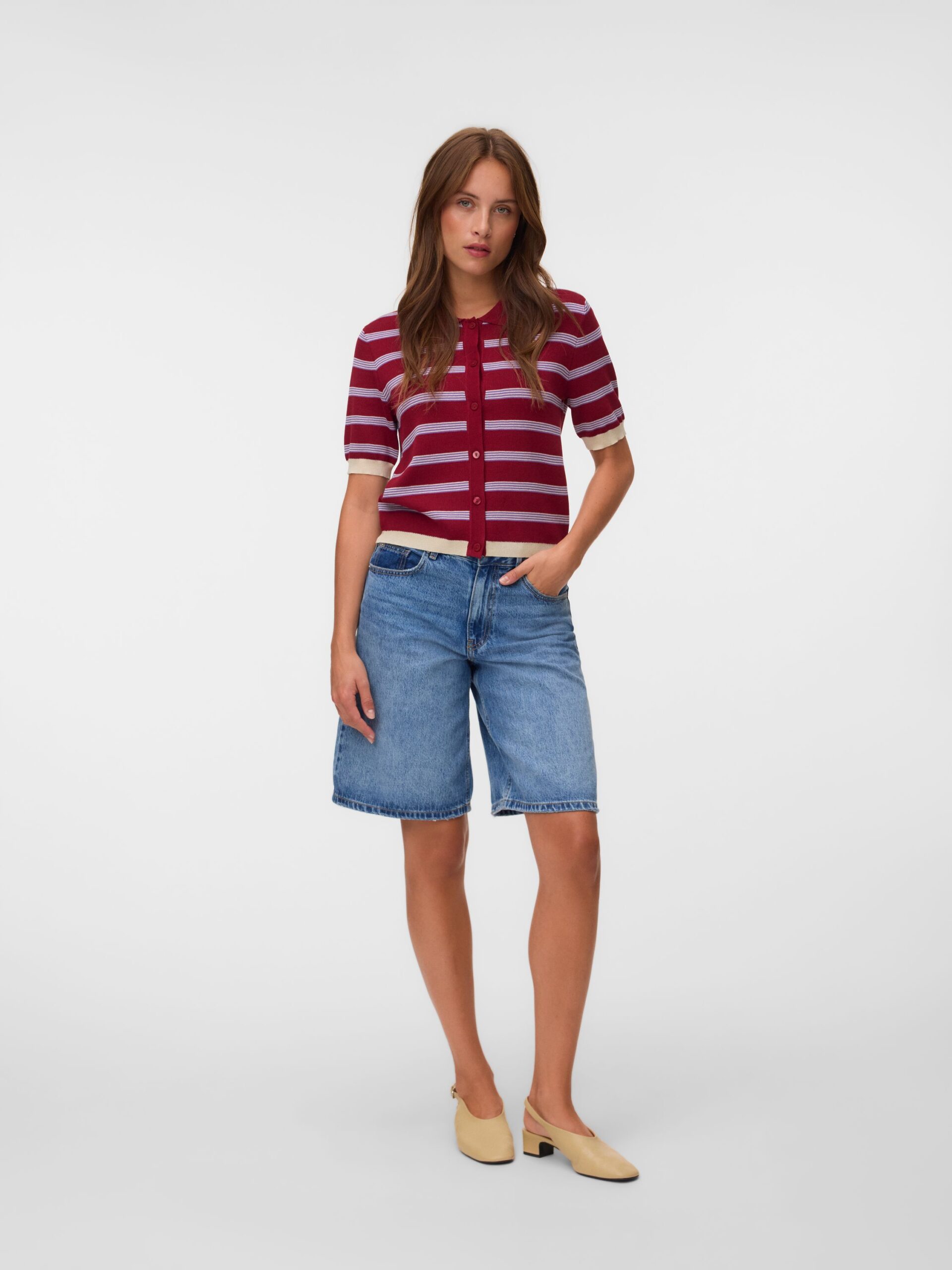 VERO MODA 2/4-Arm Polokragen Cardigan – Bild 2