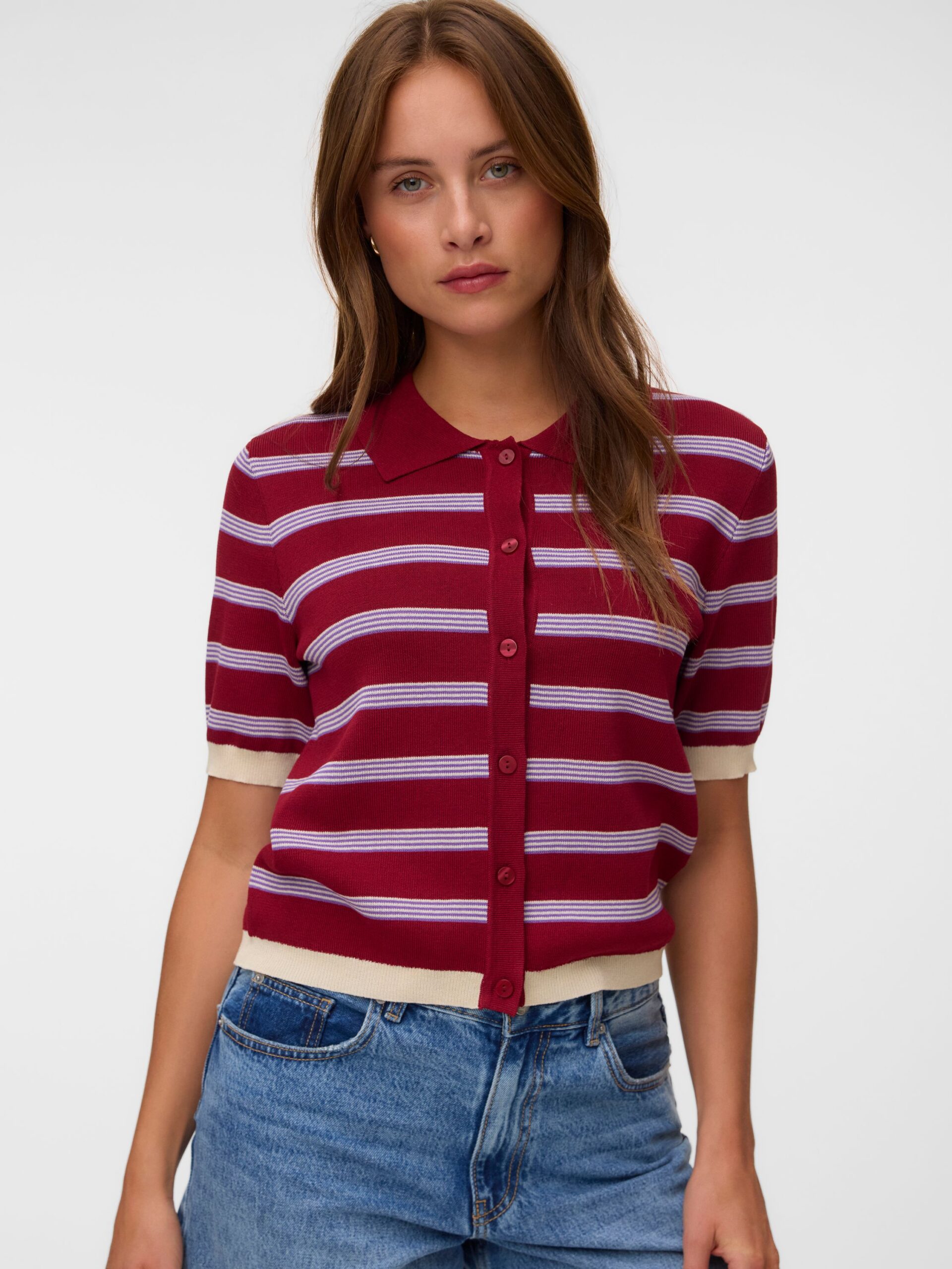 VERO MODA 2/4-Arm Polokragen Cardigan – Bild 4